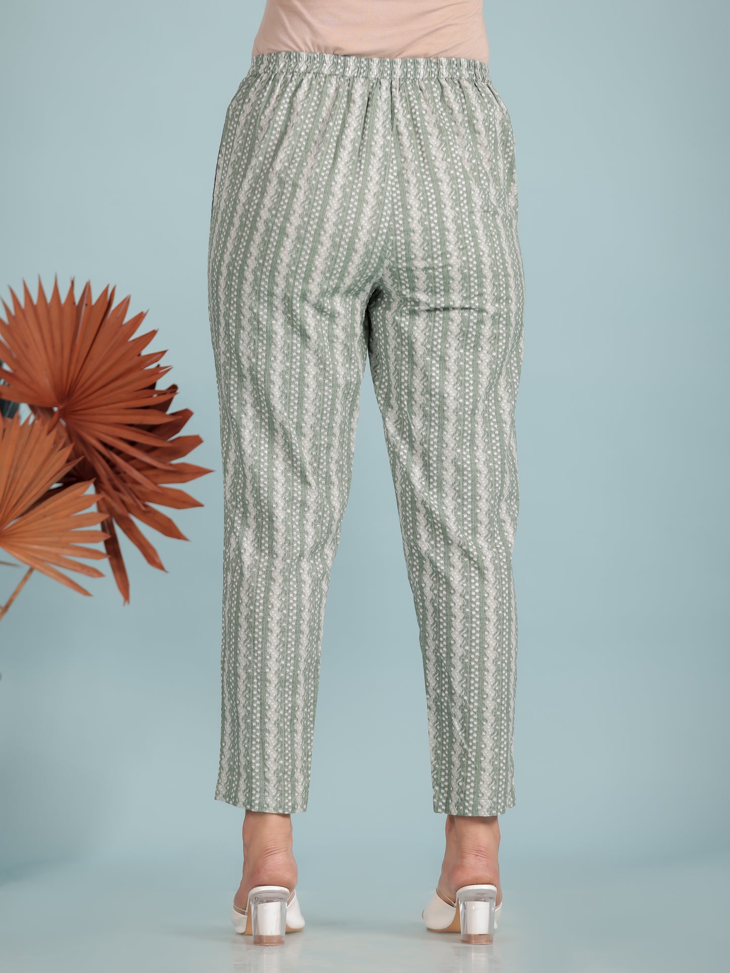 Soft Cotton Striped Pant