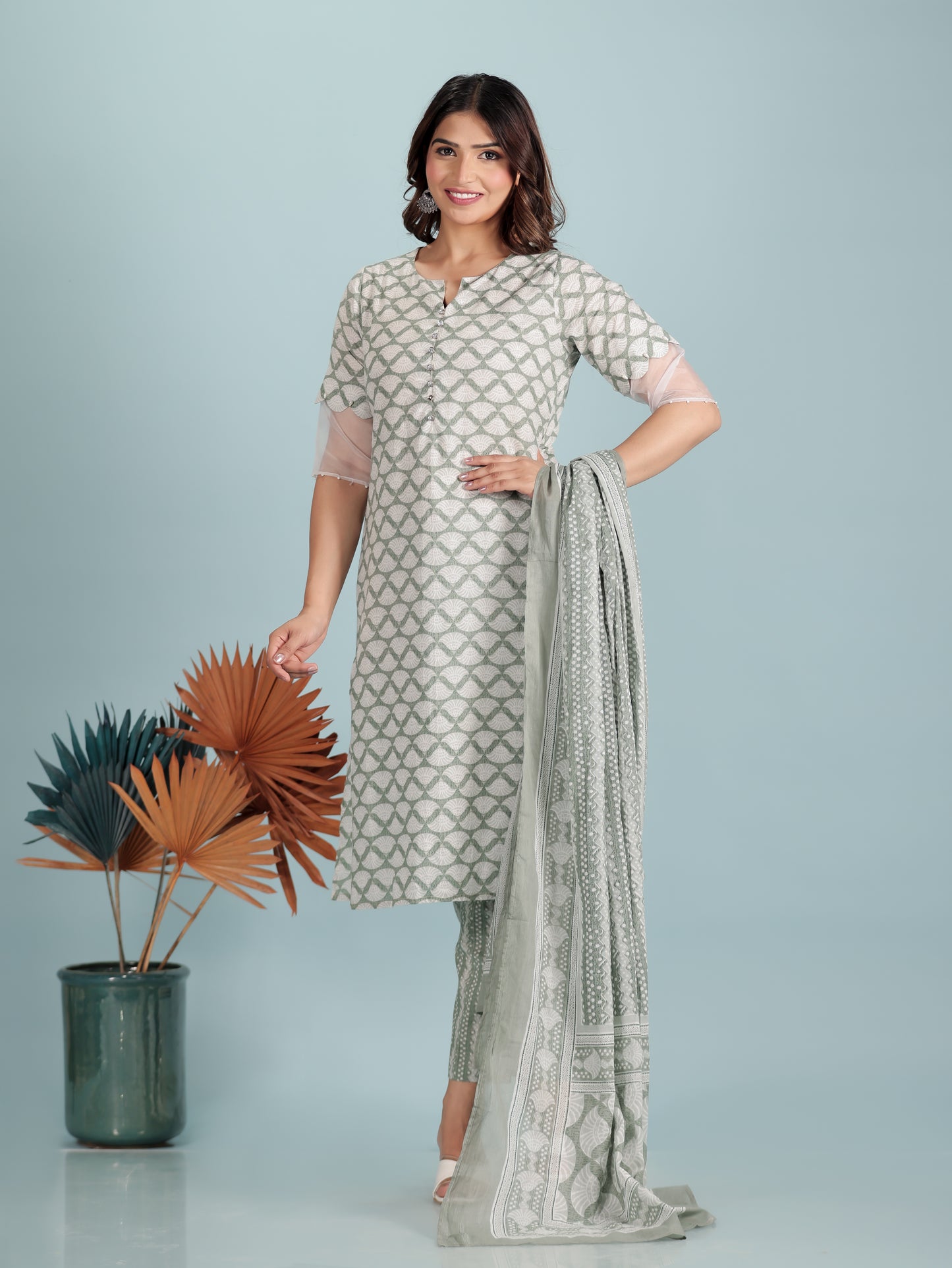 Soft Cotton Abstract Kurta