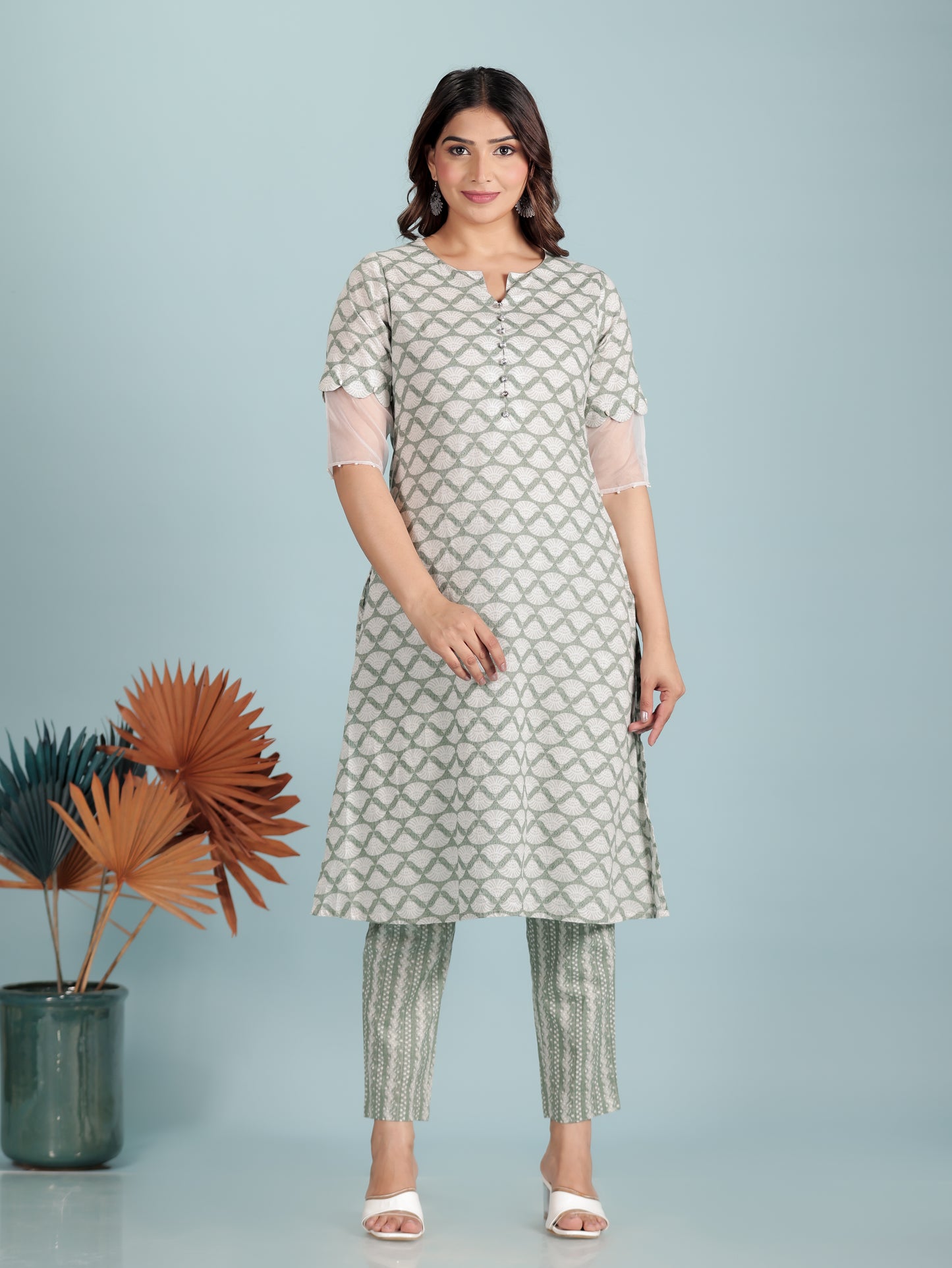 Soft Cotton Abstract Kurta