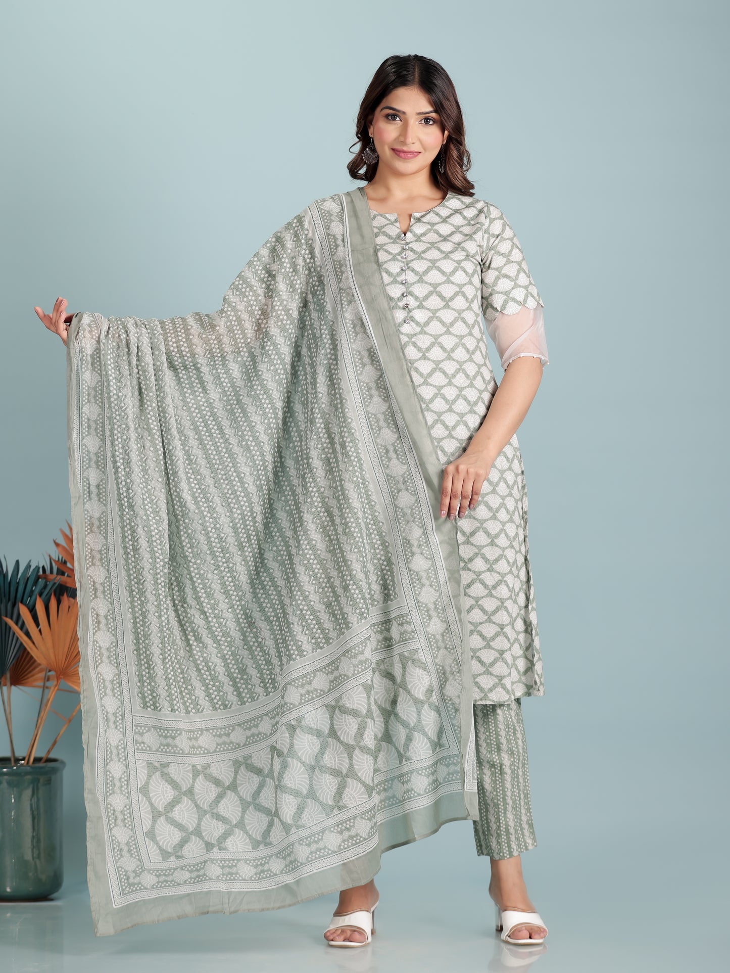 Soft Cotton Abstract Kurta