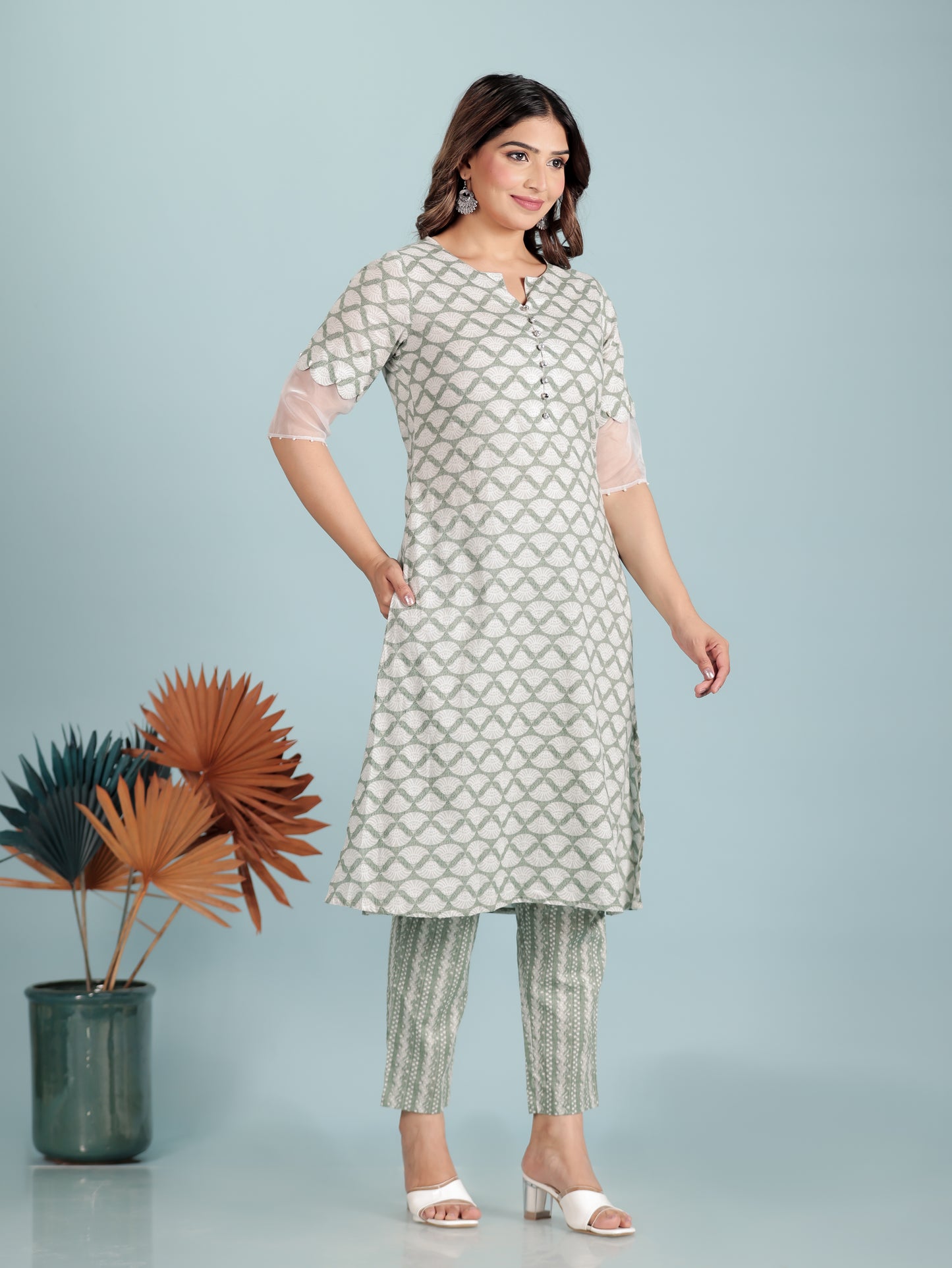 Soft Cotton Abstract Kurta