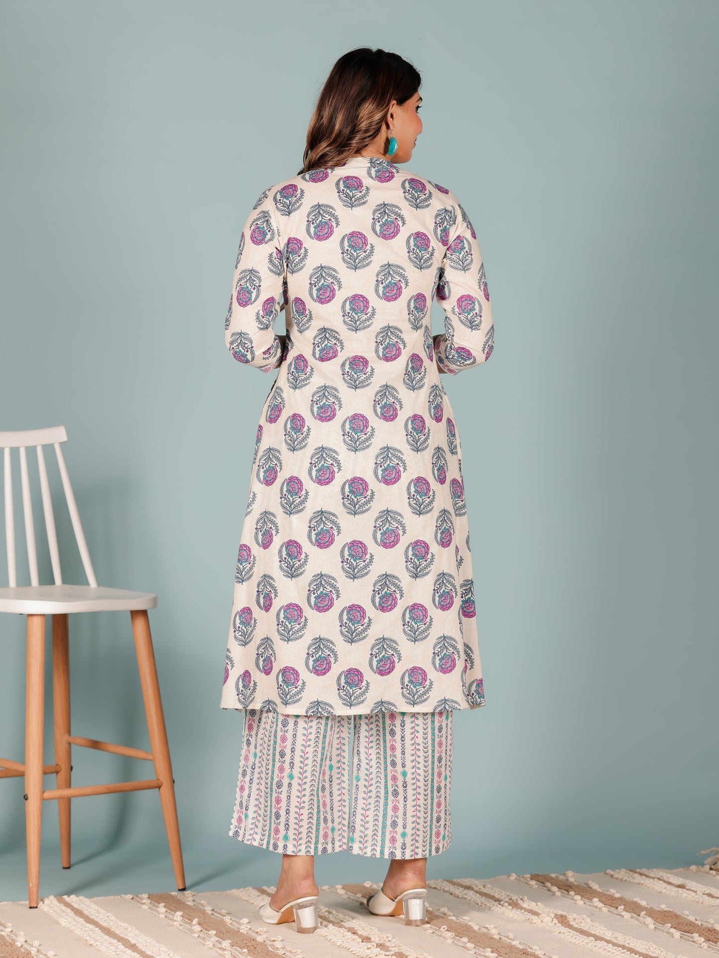 Soft Cotton Floral Kurta