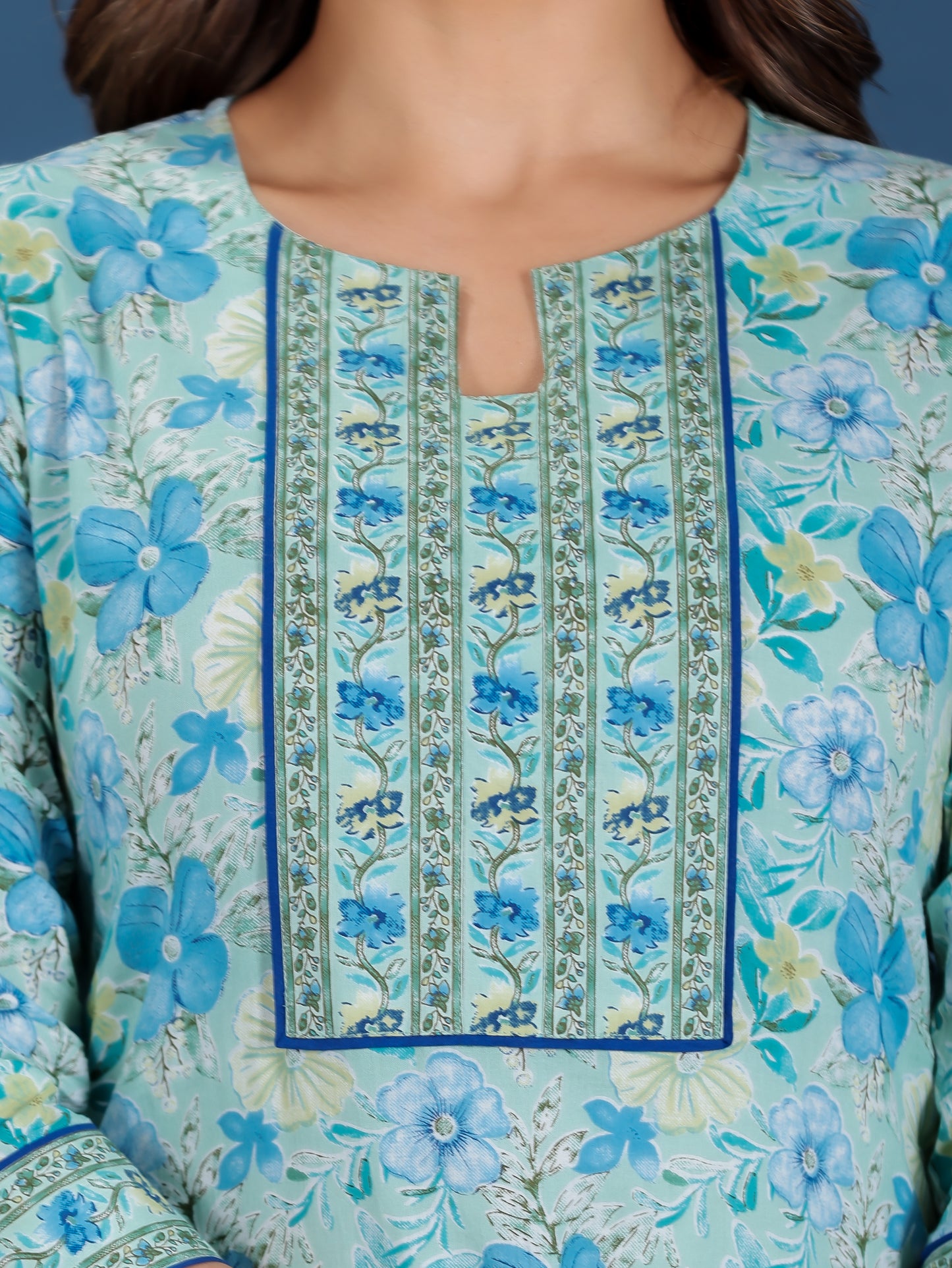 Soft Cotton Floral Kurta