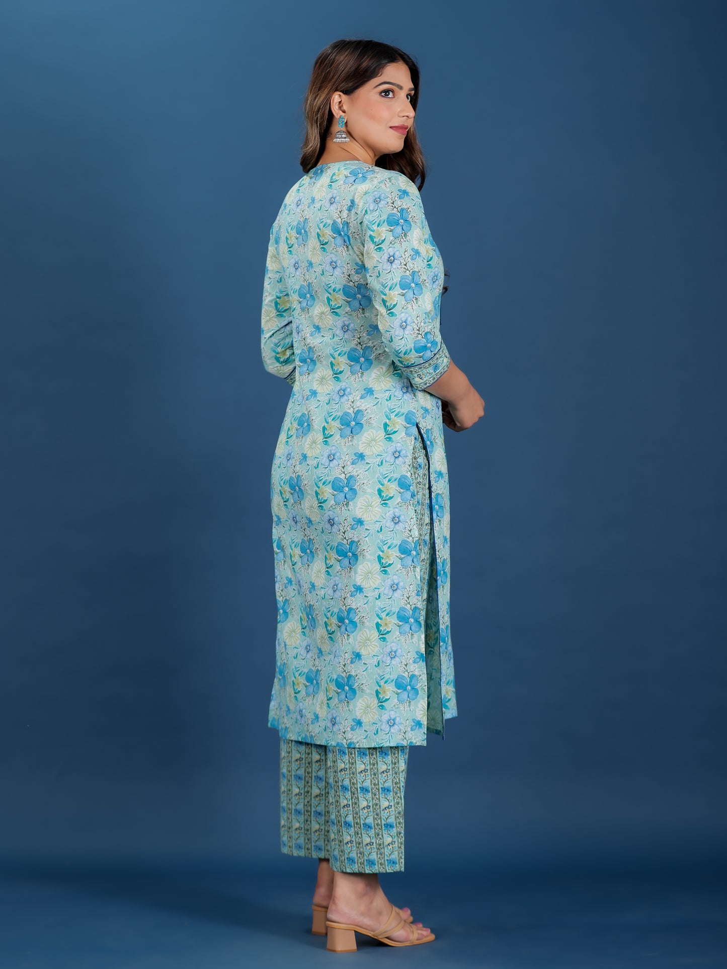 Soft Cotton Floral Kurta