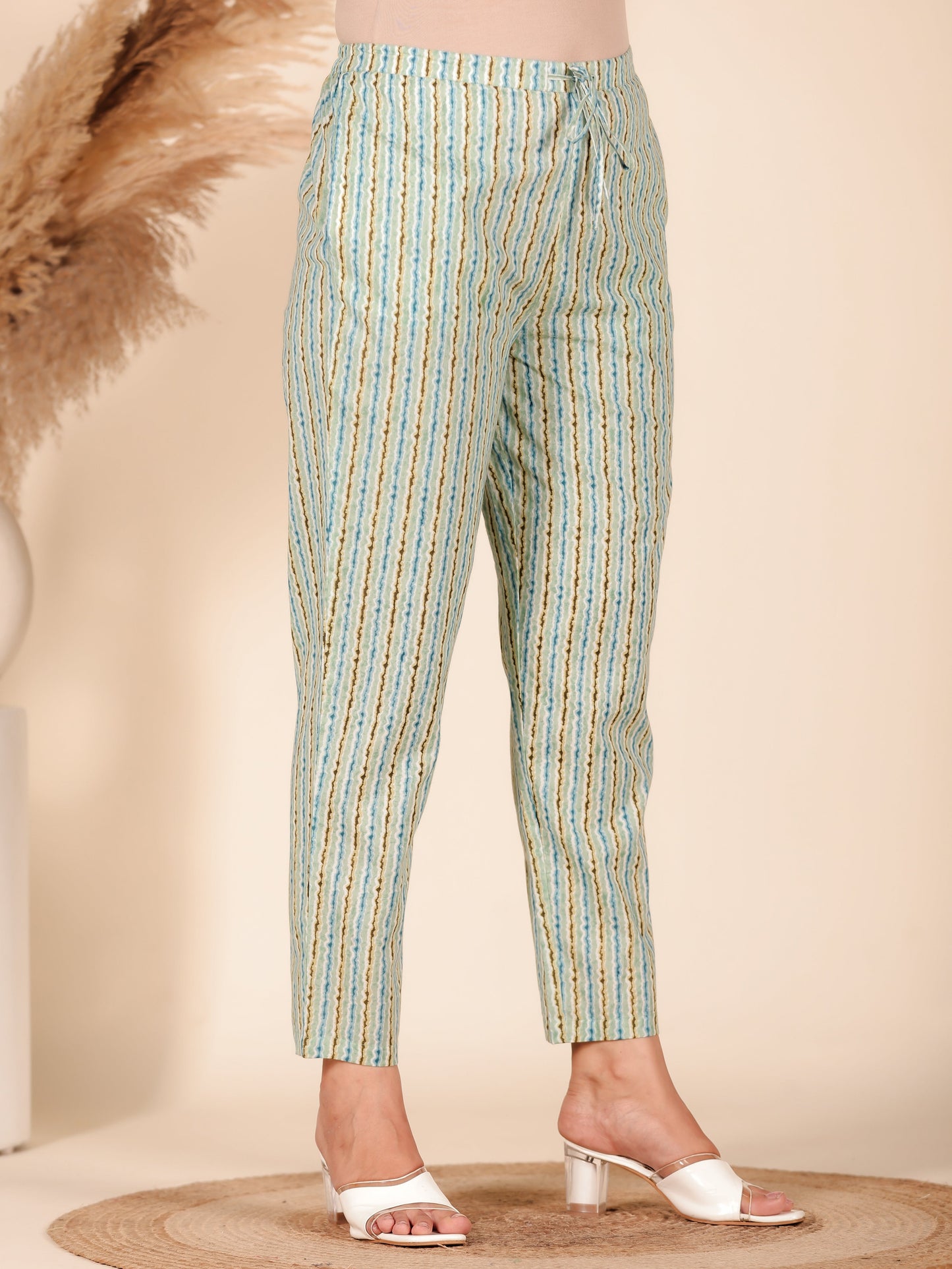 Soft Cotton Striped Pant