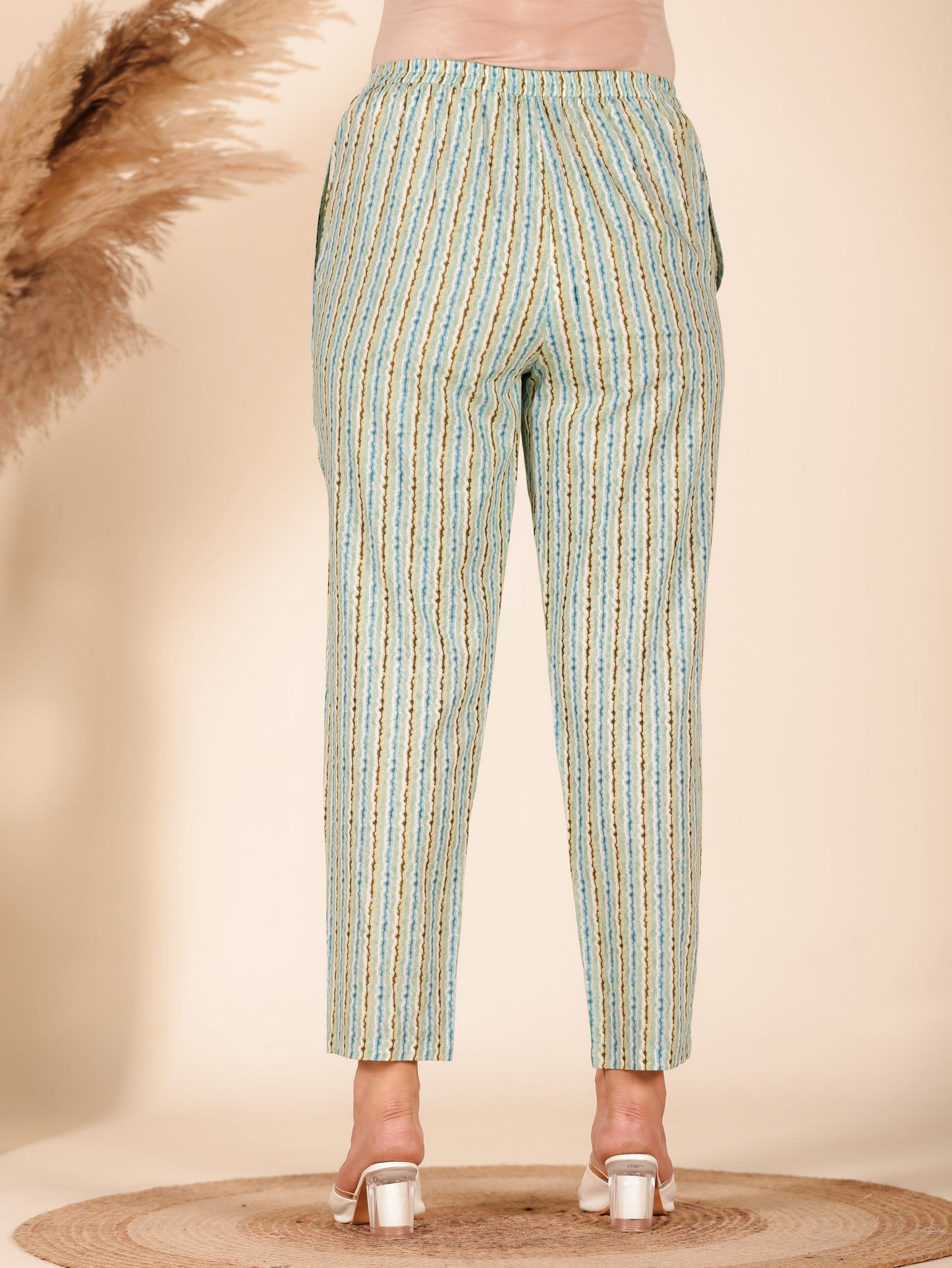 Soft Cotton Striped Pant