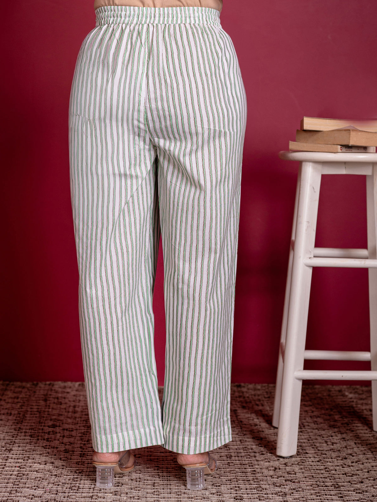 Soft cotton Floral Straight White Kurta
