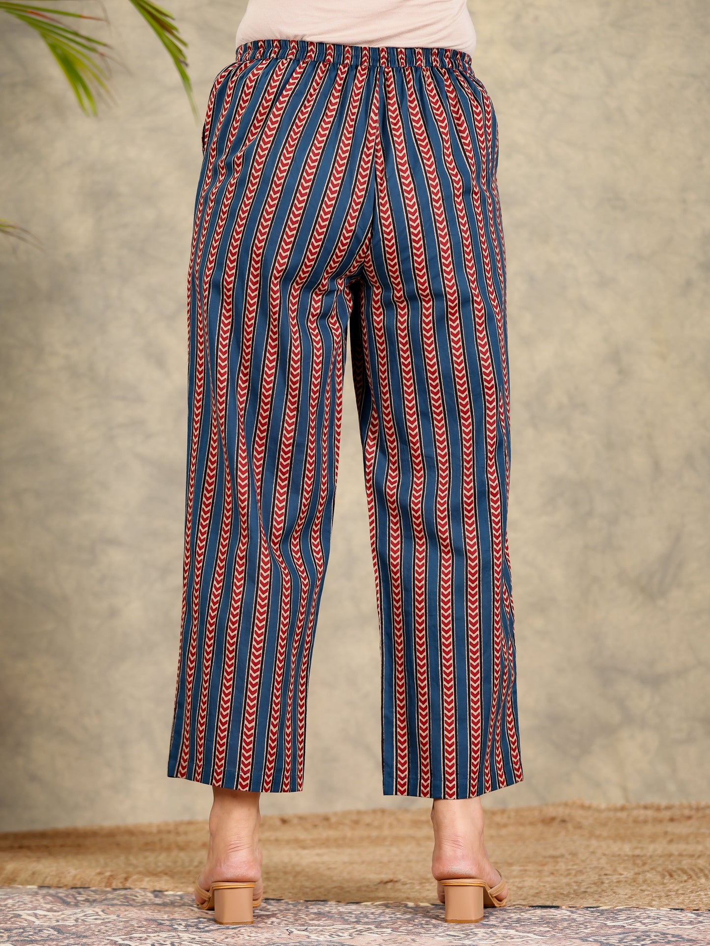 Soft Cotton Striped Pant