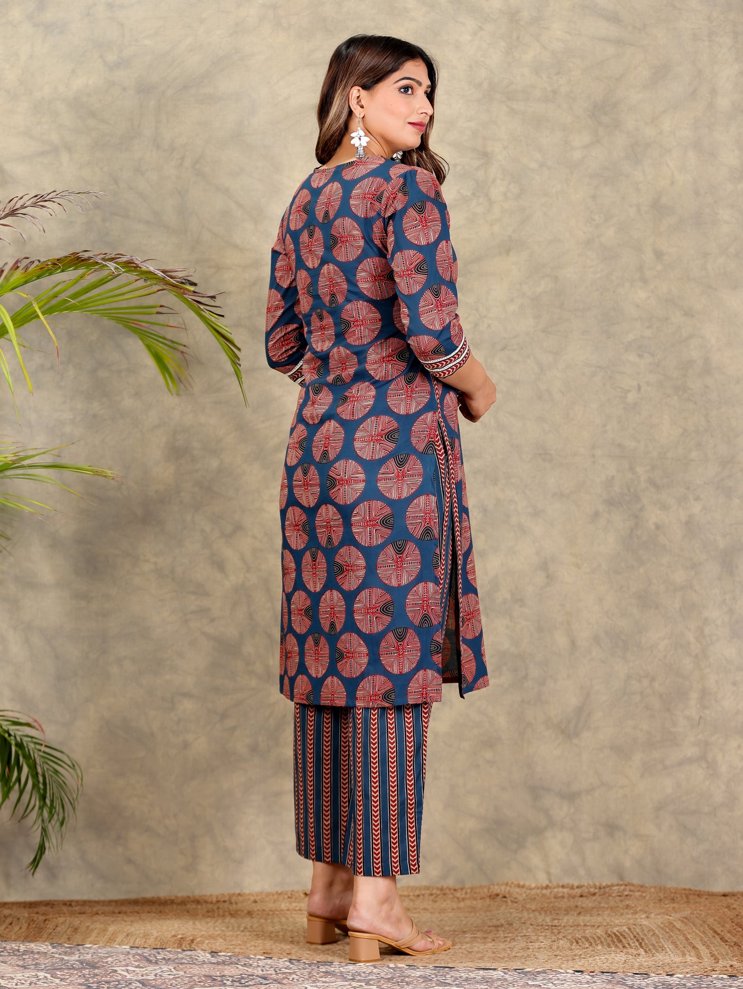 Soft Cotton Geometric Kurta