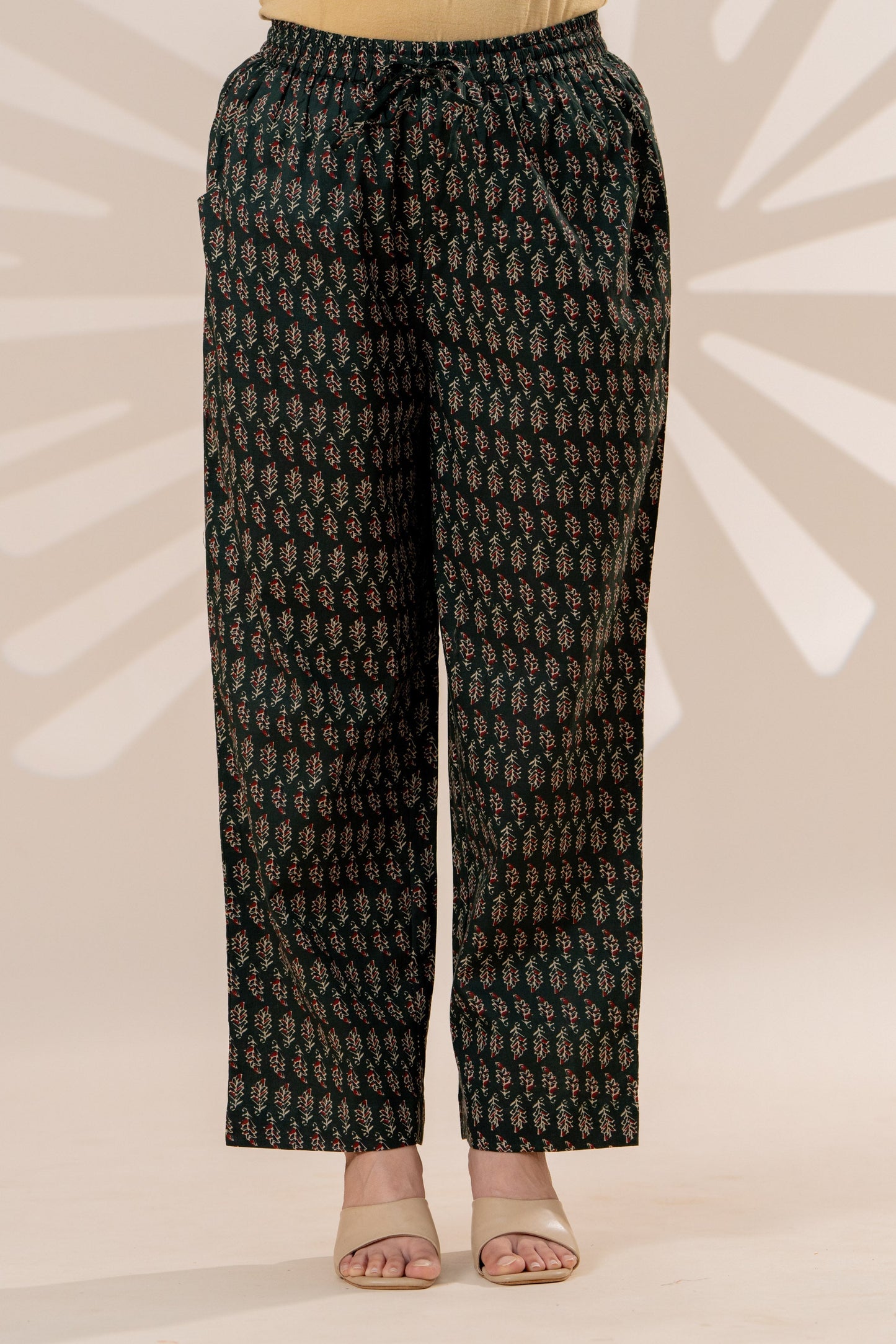 Soft cotton Butti Green Palazzo