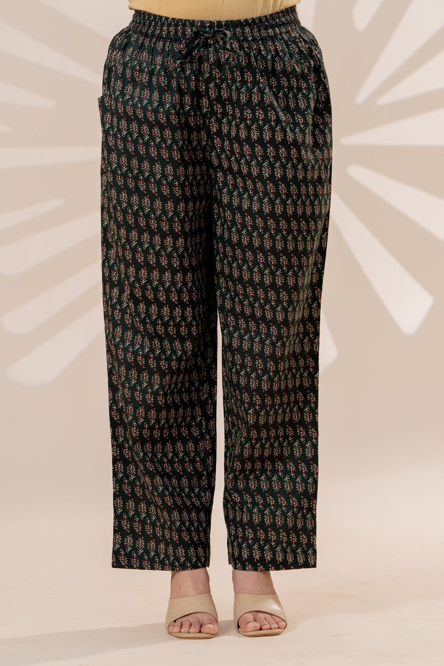 Soft cotton Butti Green Palazzo