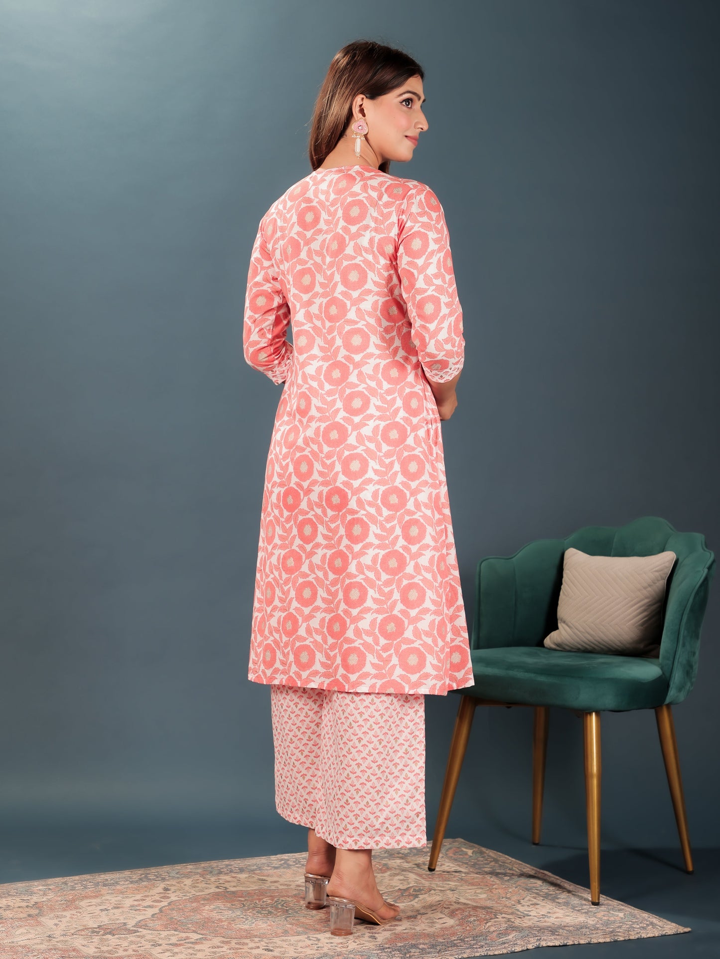 Soft Cotton Floral Kurta