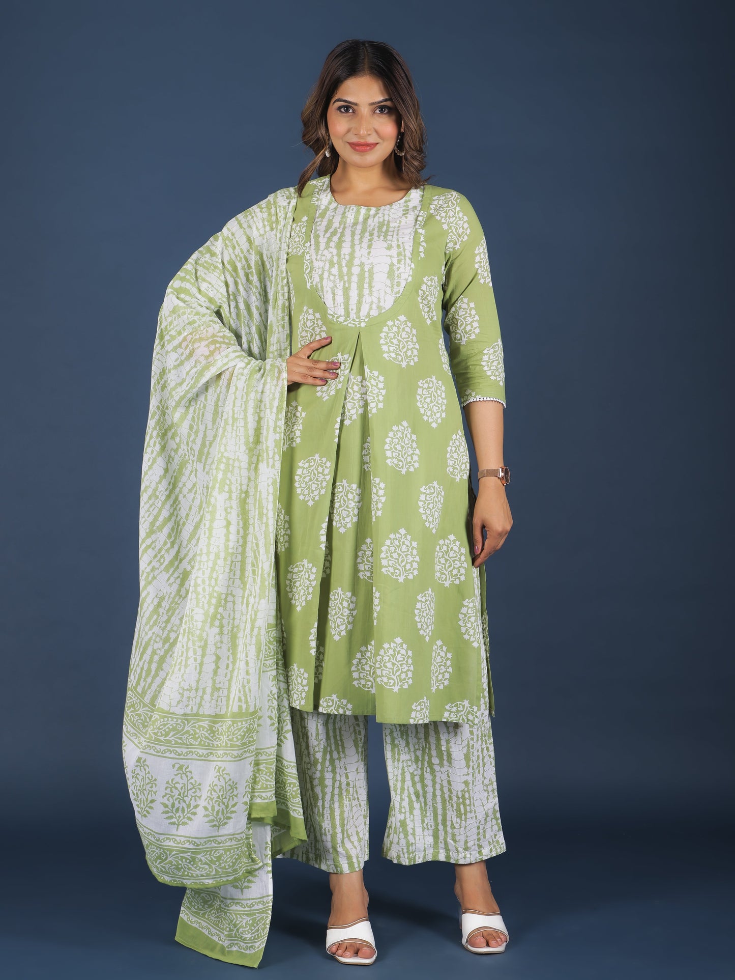 Voile Cotton Tie-Dye Dupatta