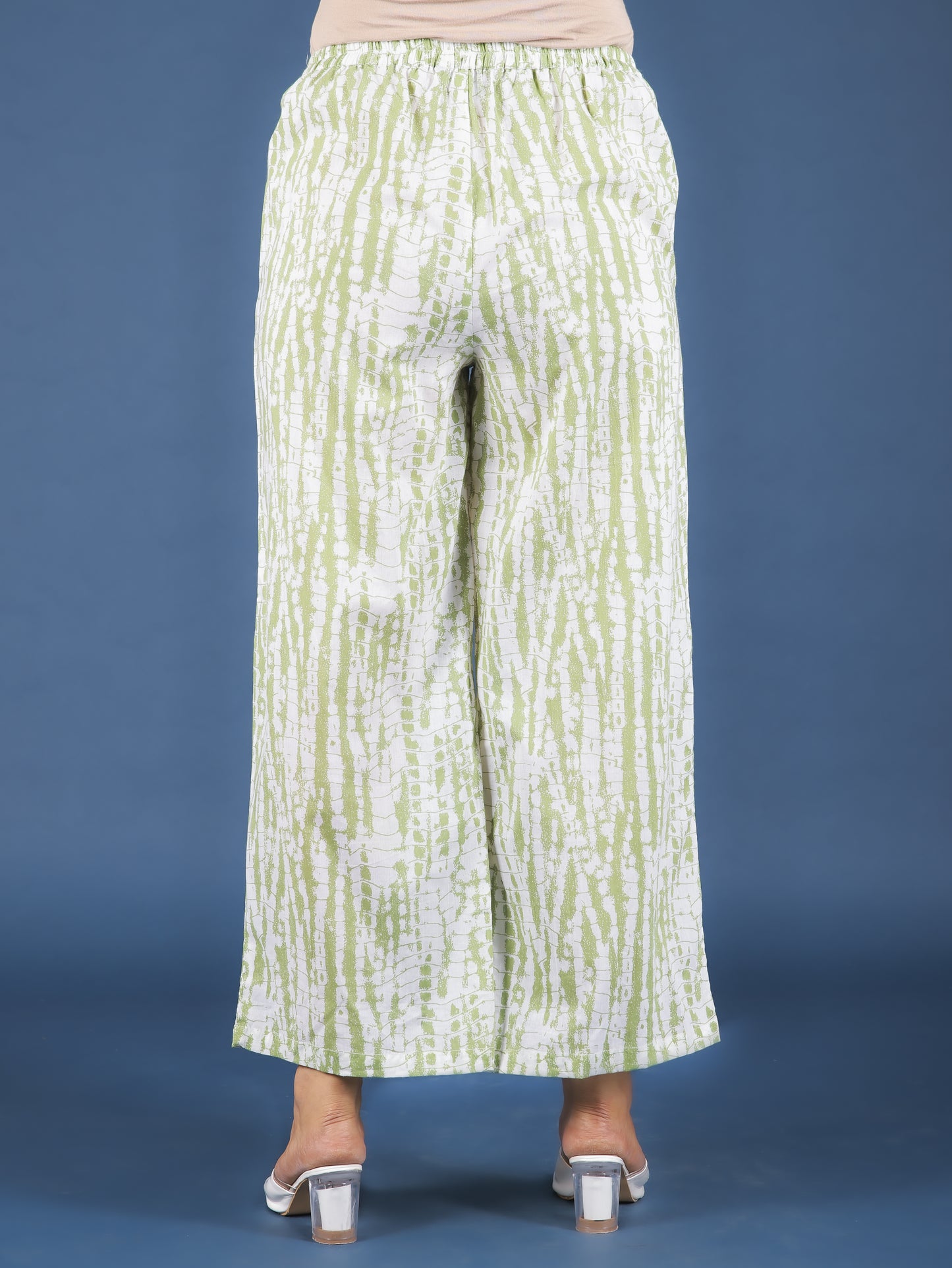Soft Cotton Floral A-line Green Kurta
