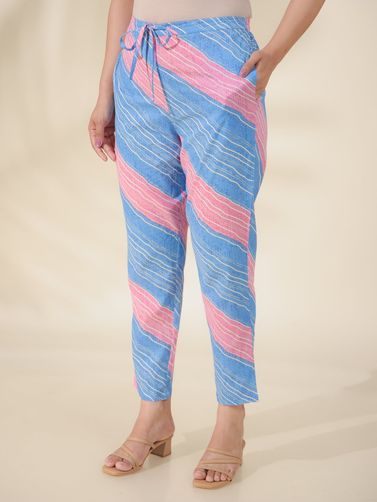 Soft Cotton Striped Pant