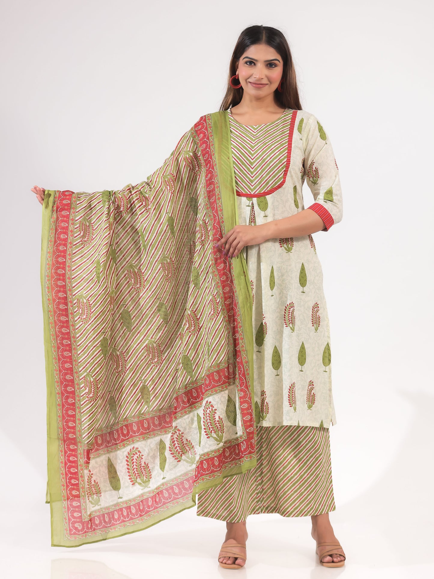 Voile Cotton Floral Dupatta