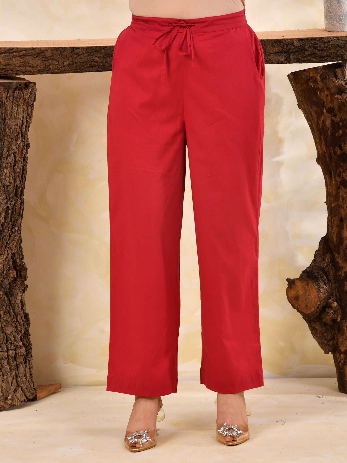 Embroidered Slub cotton Solid Straight Off White Kurta