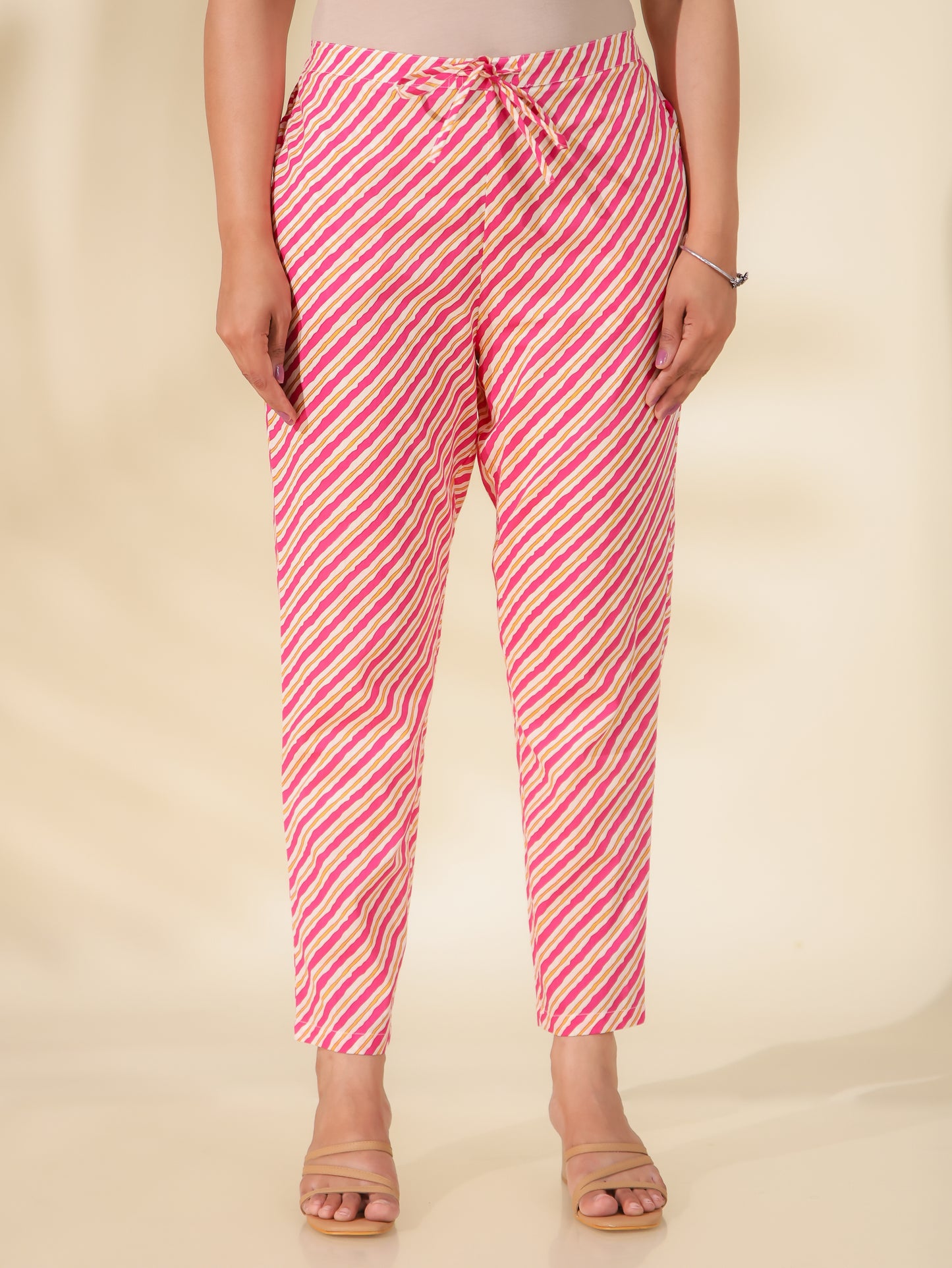 Soft Cotton Striped Pant