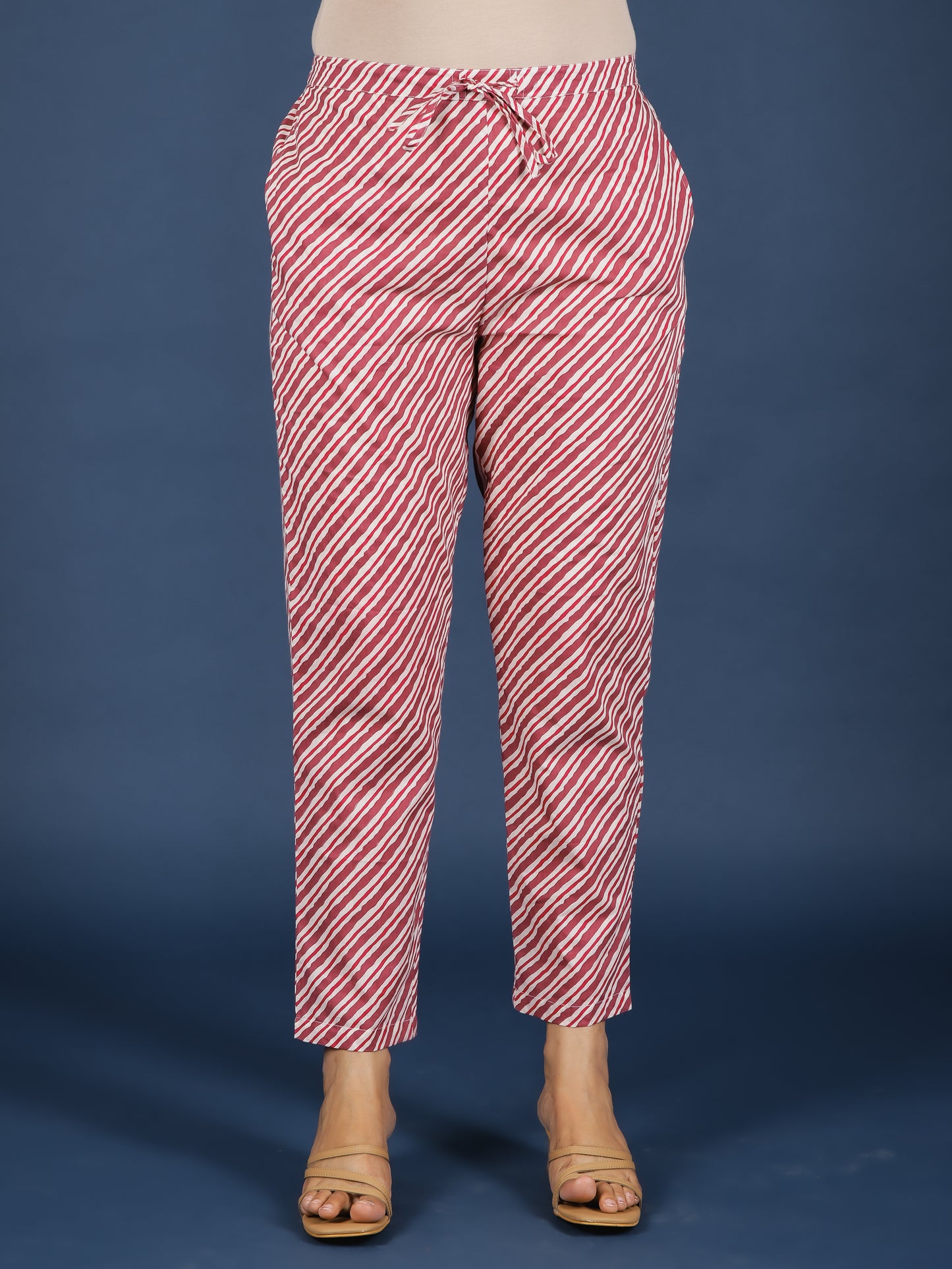 Soft Cotton Striped Pant