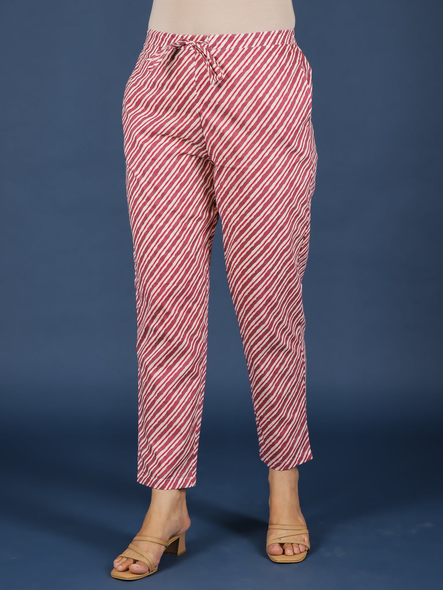 Soft Cotton Striped Pant