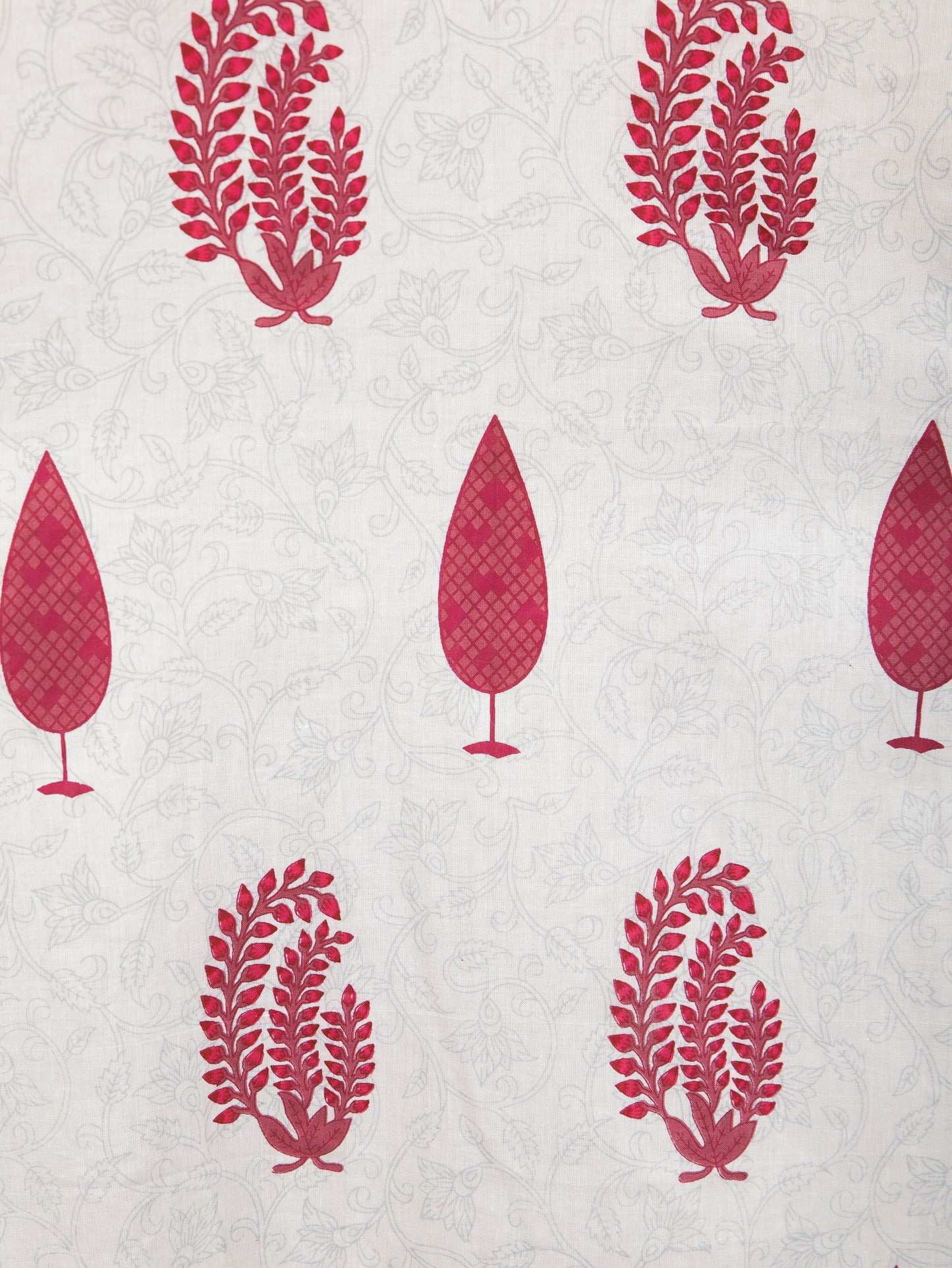 Soft Cotton Floral Straight Maroon Kurta