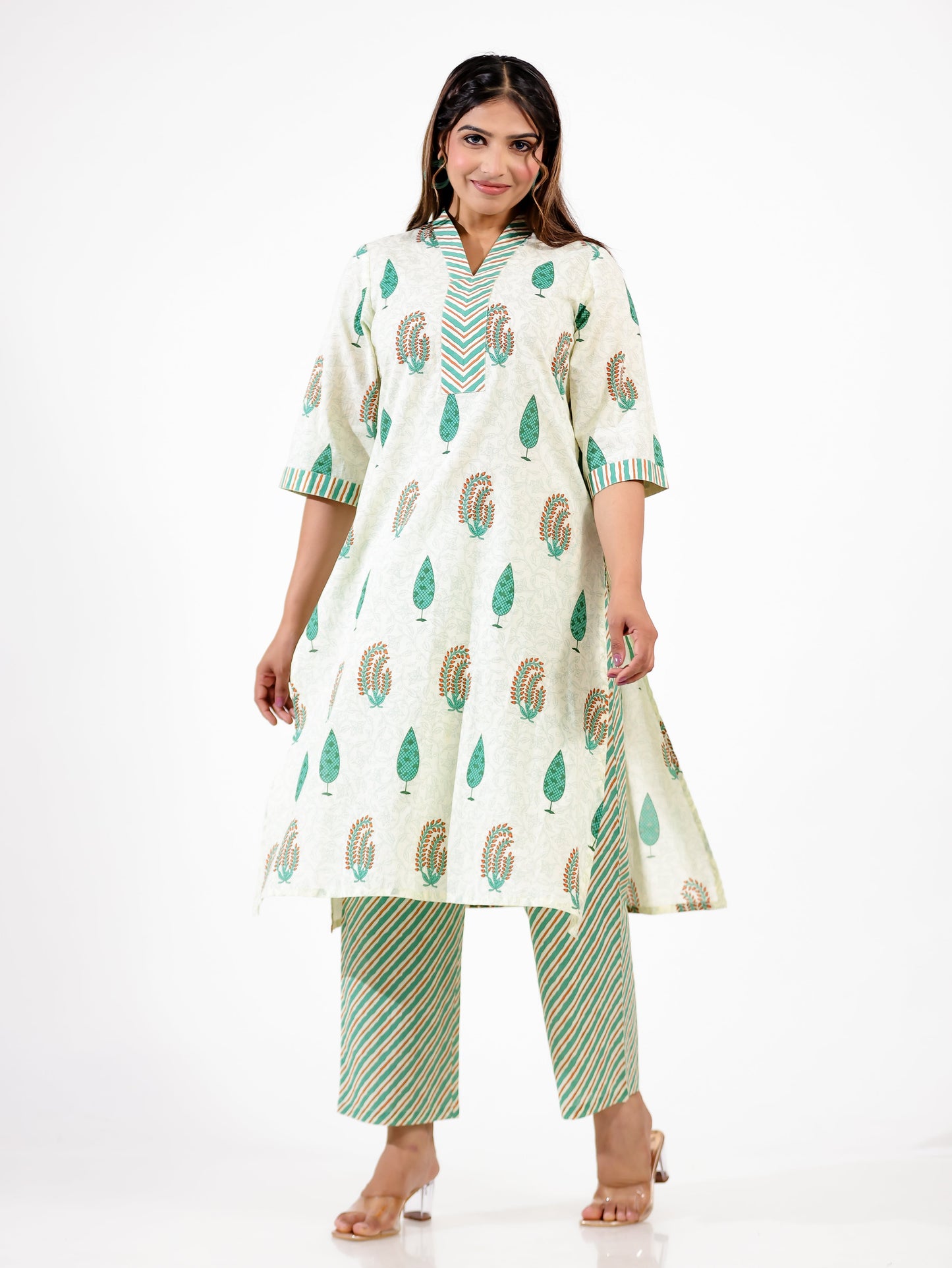 Soft Cotton Floral Kurta