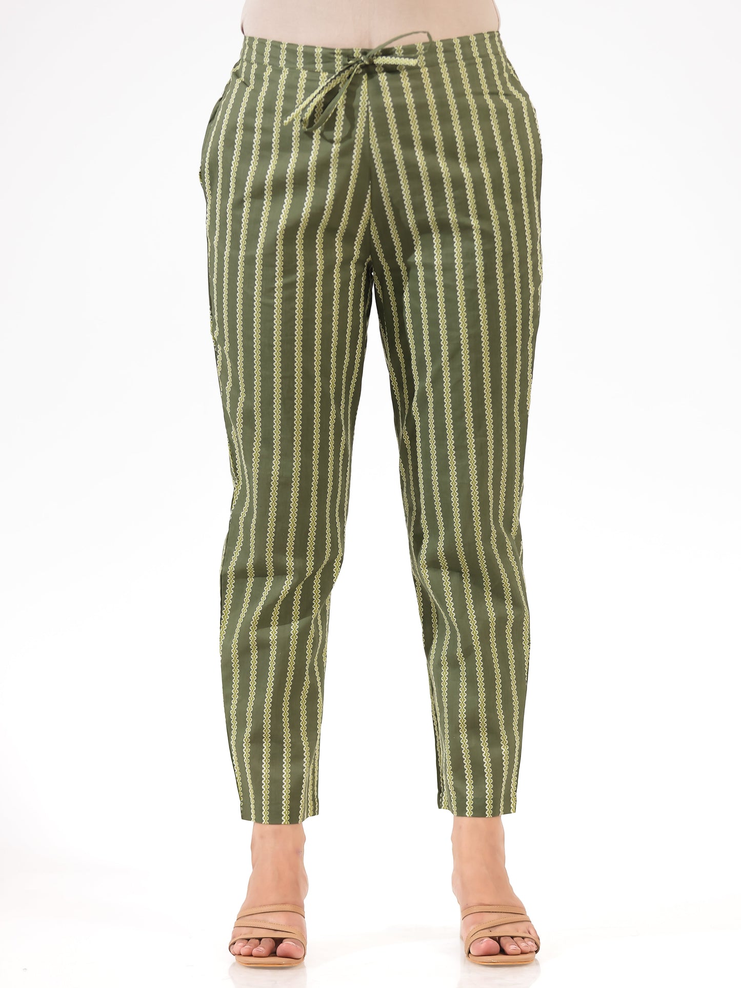 Soft Cotton Striped Pant