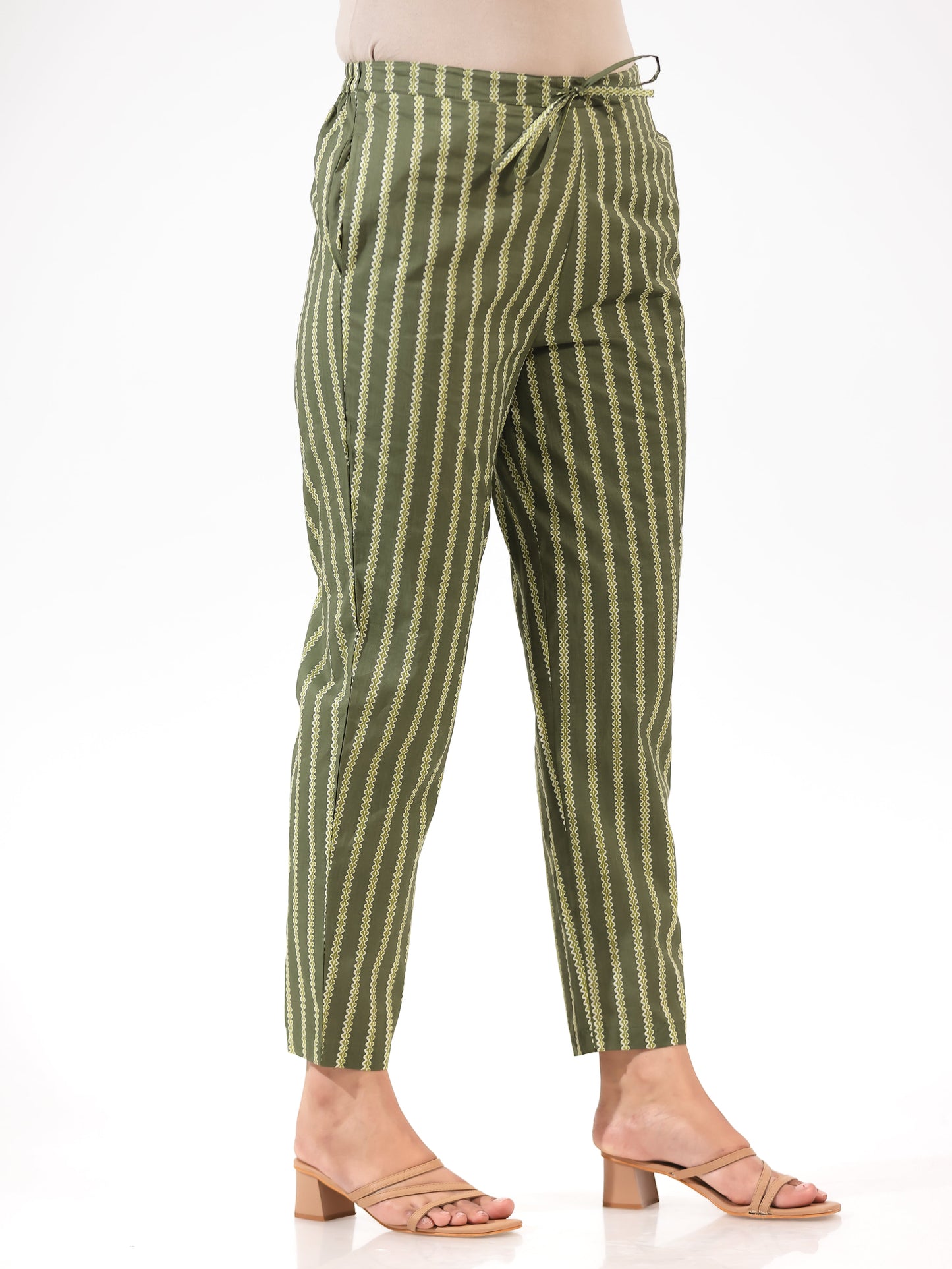 Soft Cotton Striped Pant