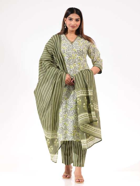 Voile Cotton Striped Dupatta