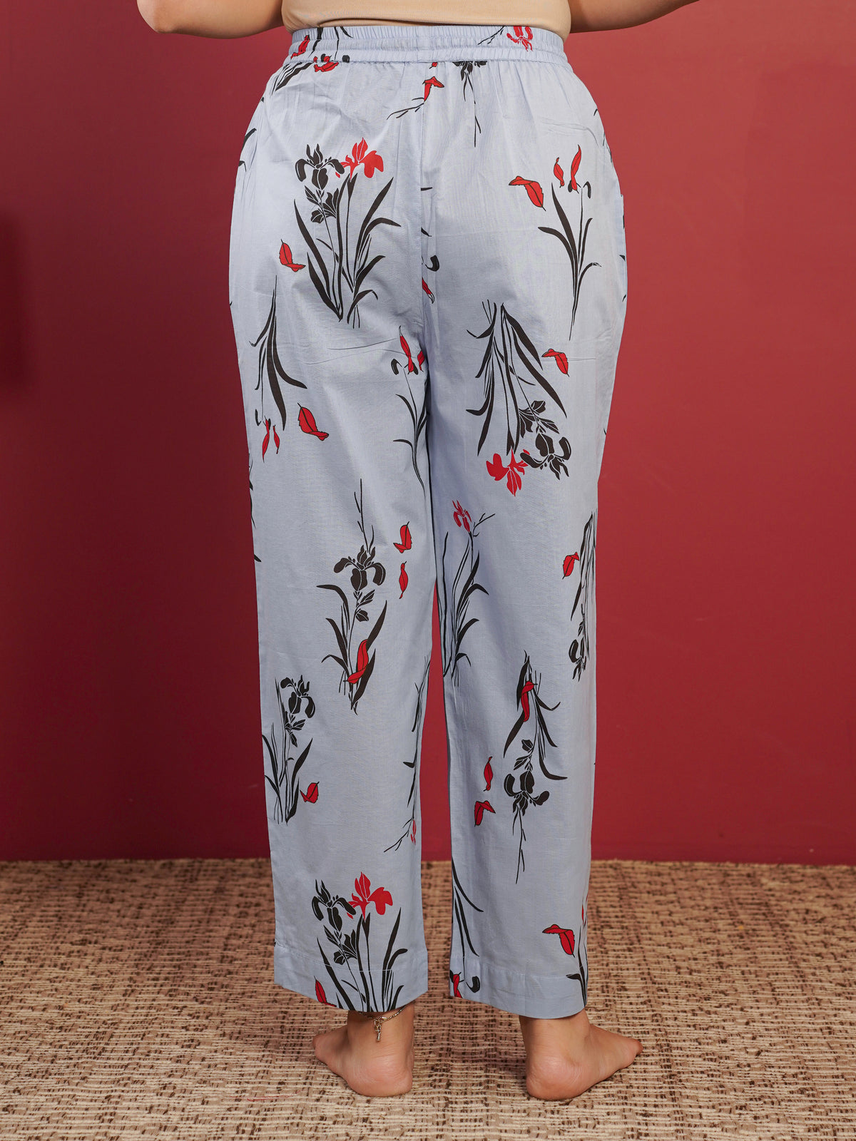 Soft Cotton Floral Blue Pyjama