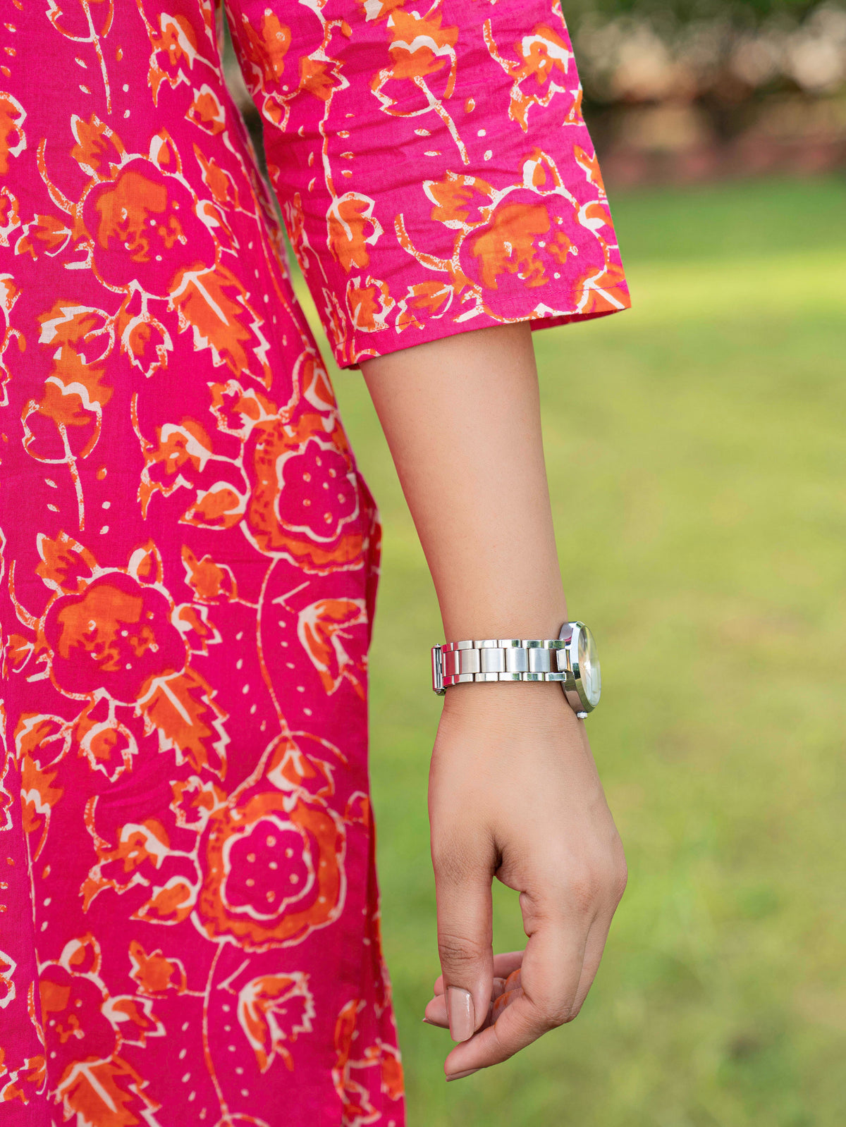 Soft Cotton Jaal Straight Magenta Kurta