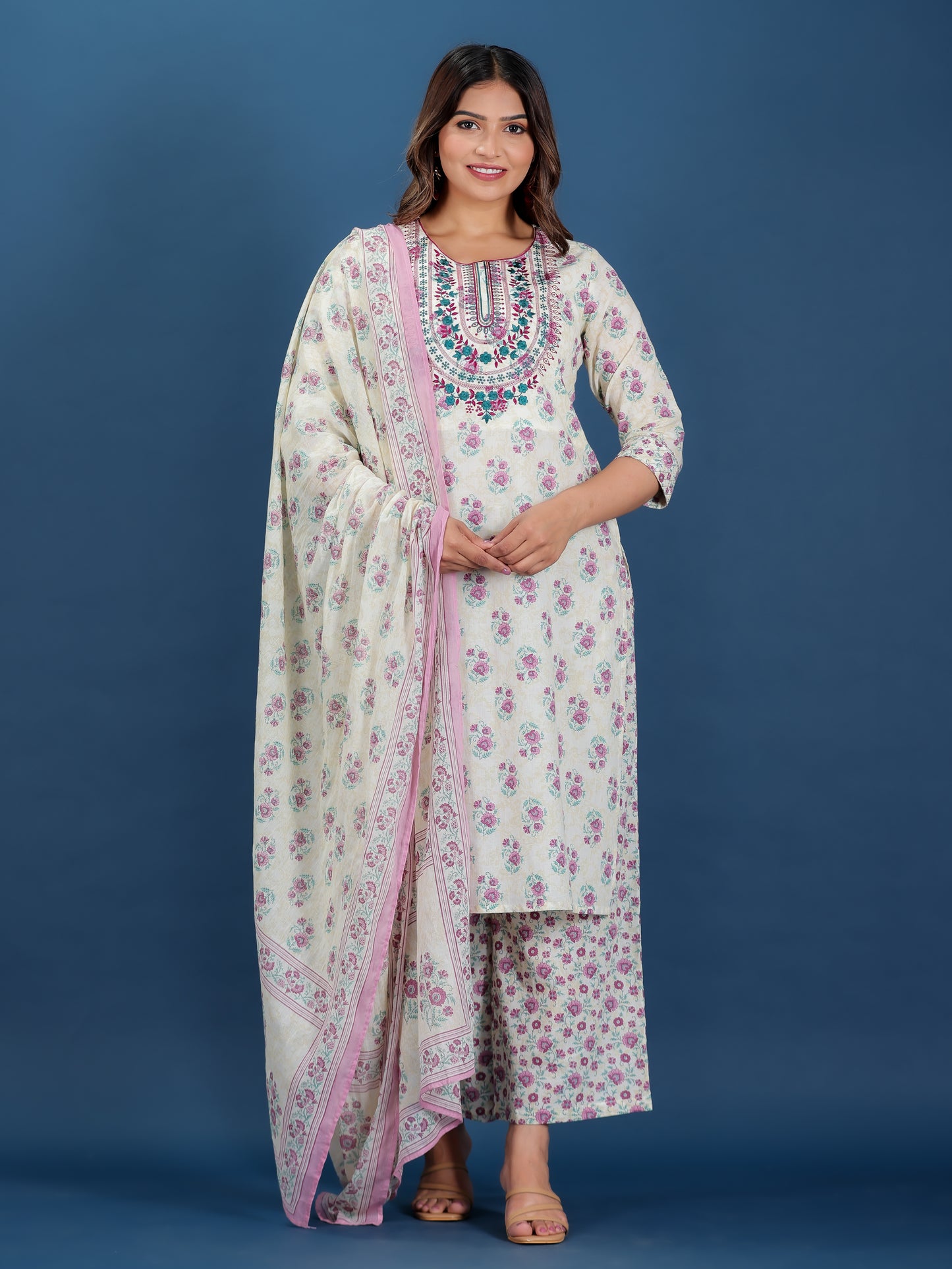 Soft Cotton Block Kurta