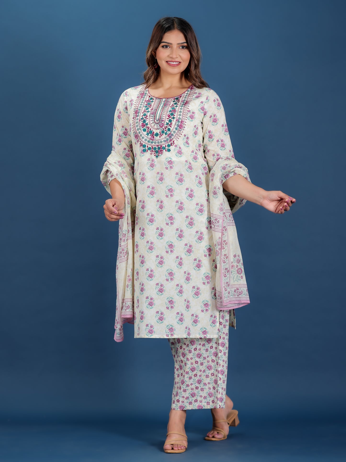 Soft Cotton Block Kurta