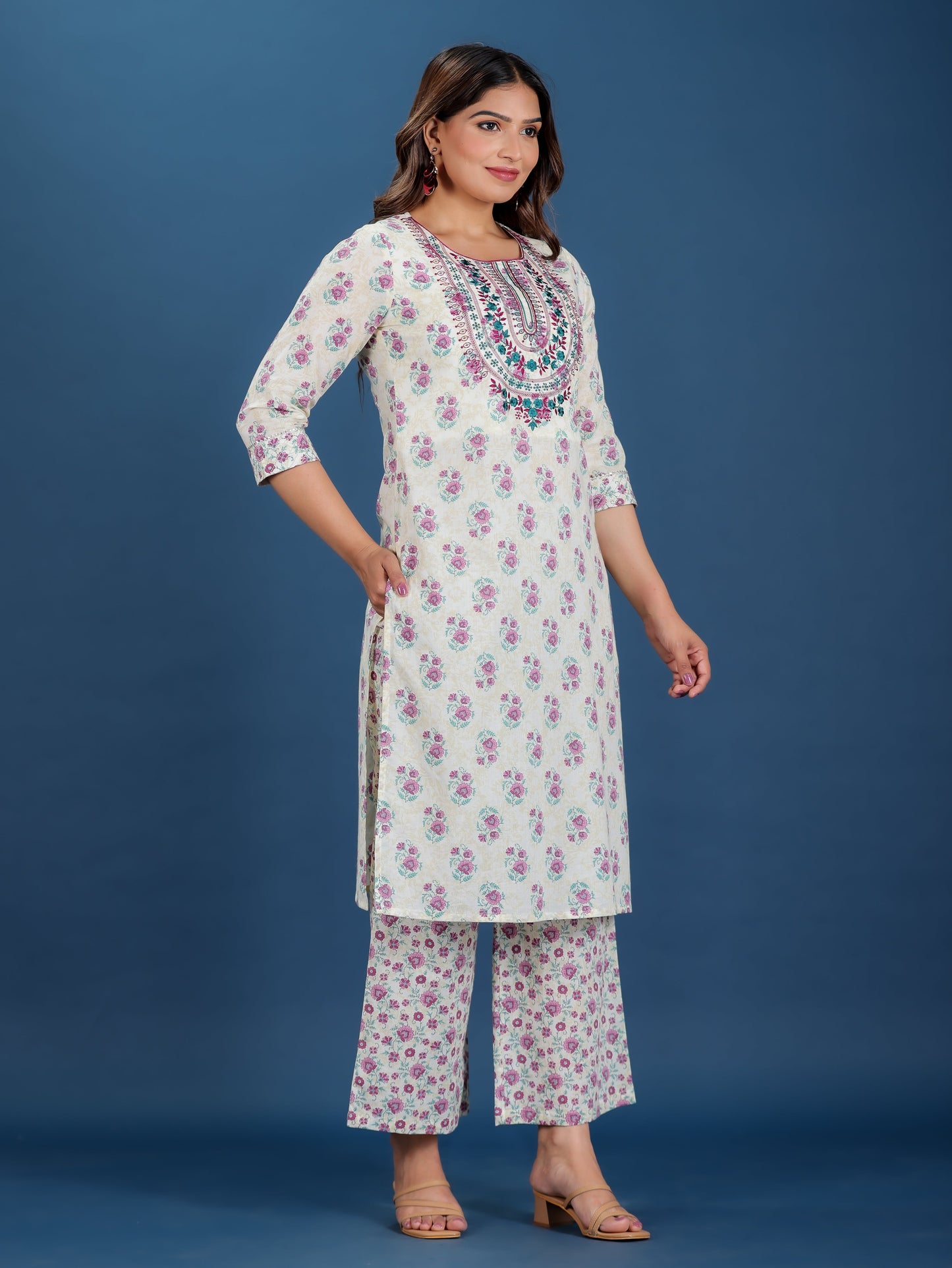 Soft Cotton Block Kurta