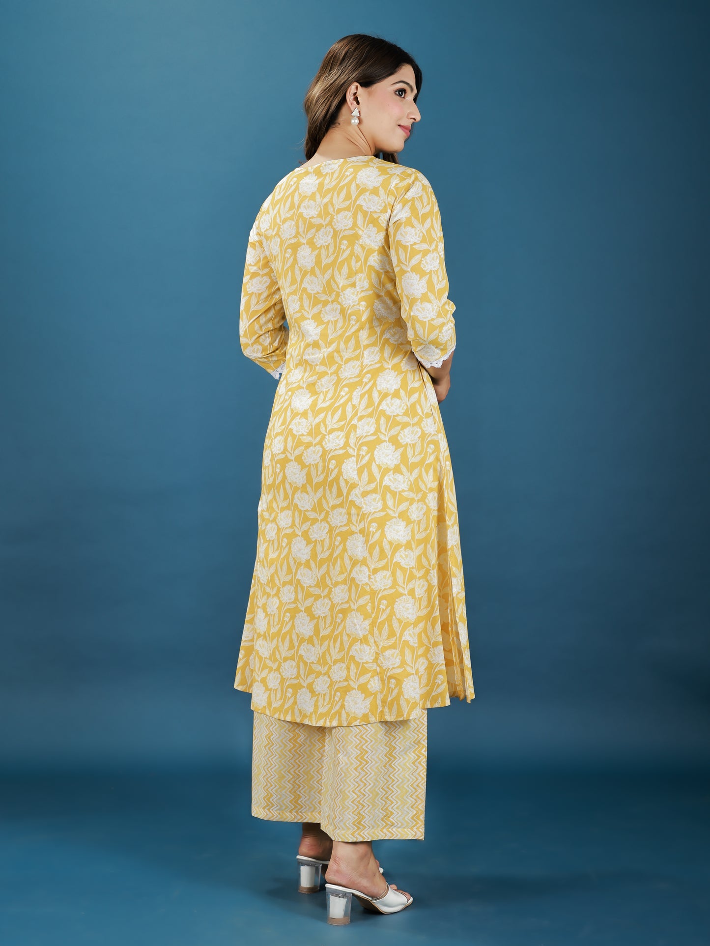 Soft Cotton Floral Kurta