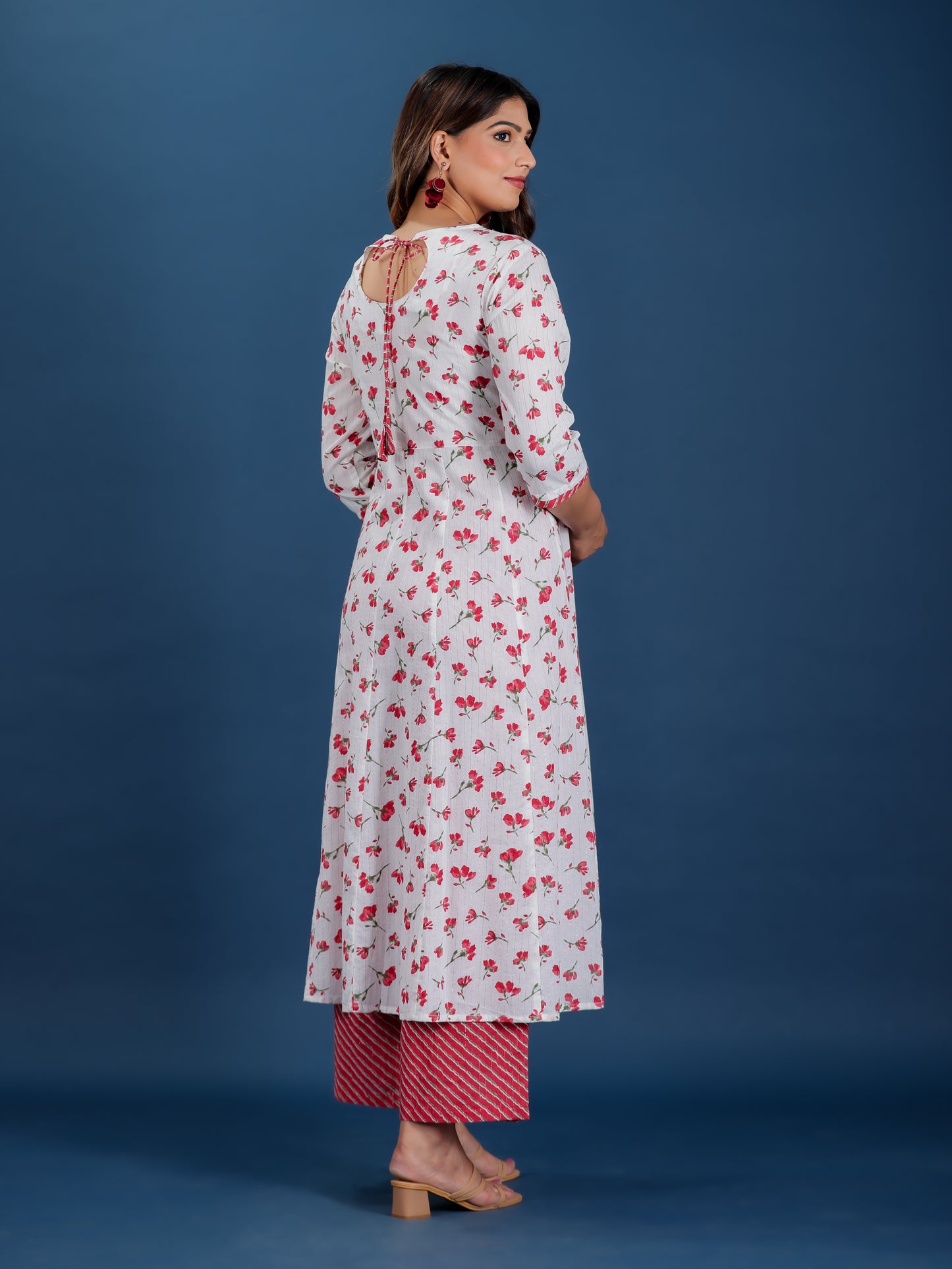 Textured Cotton Butti Kurta