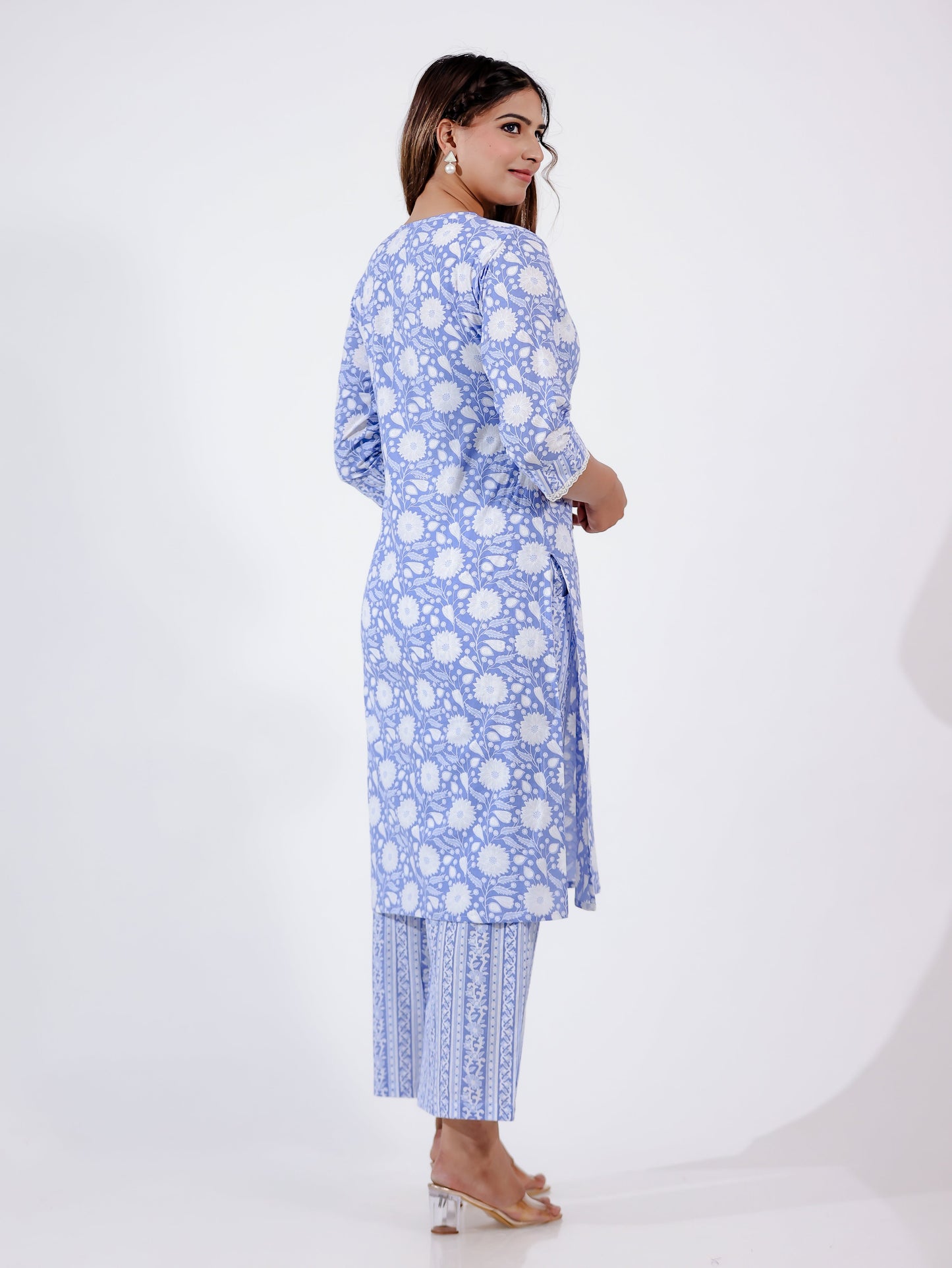 Soft Cotton Floral Kurta