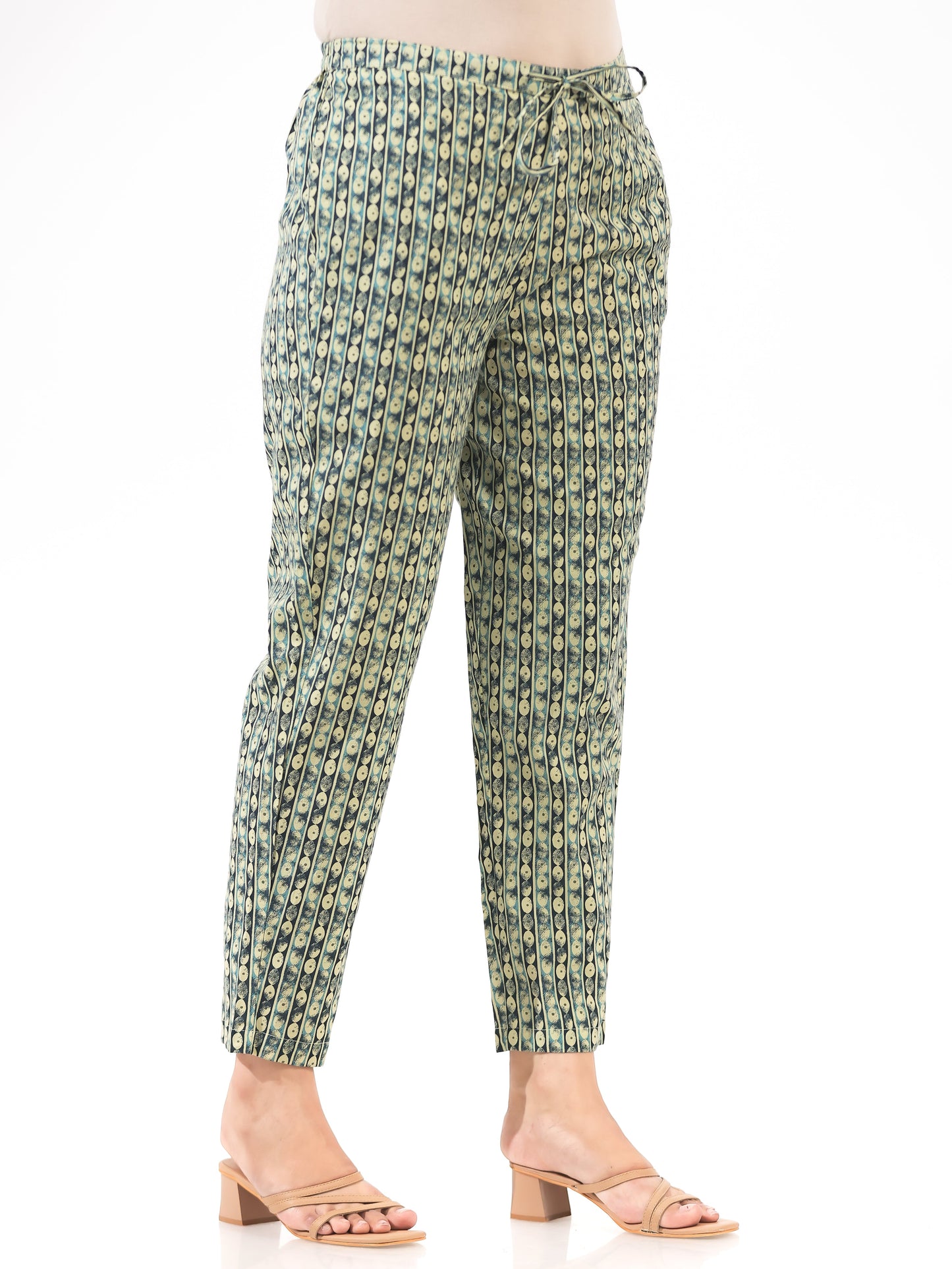 Soft Cotton Geometric Pant