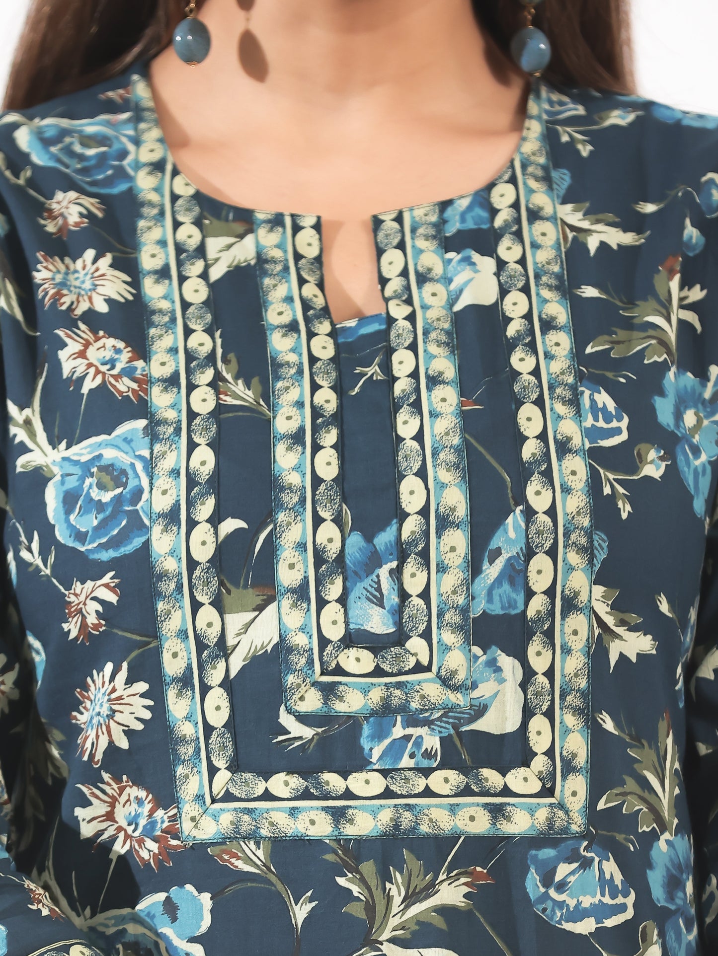 Soft Cotton Floral Kurta