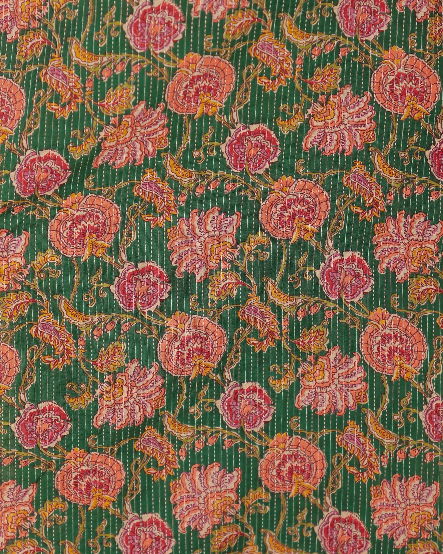 Kantha Cotton Floral Kurta