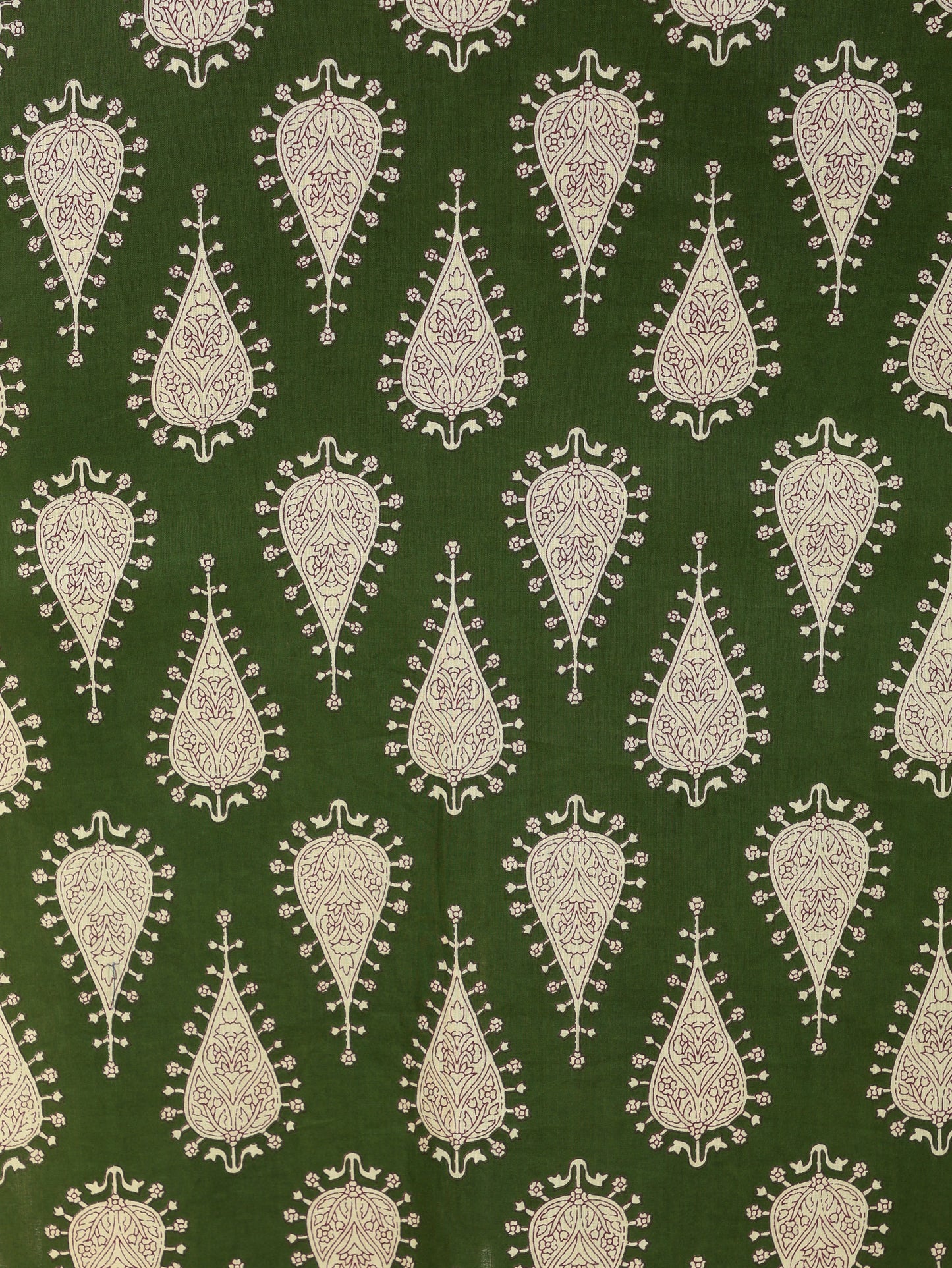 Soft Cotton Floral Straight Green Kurta