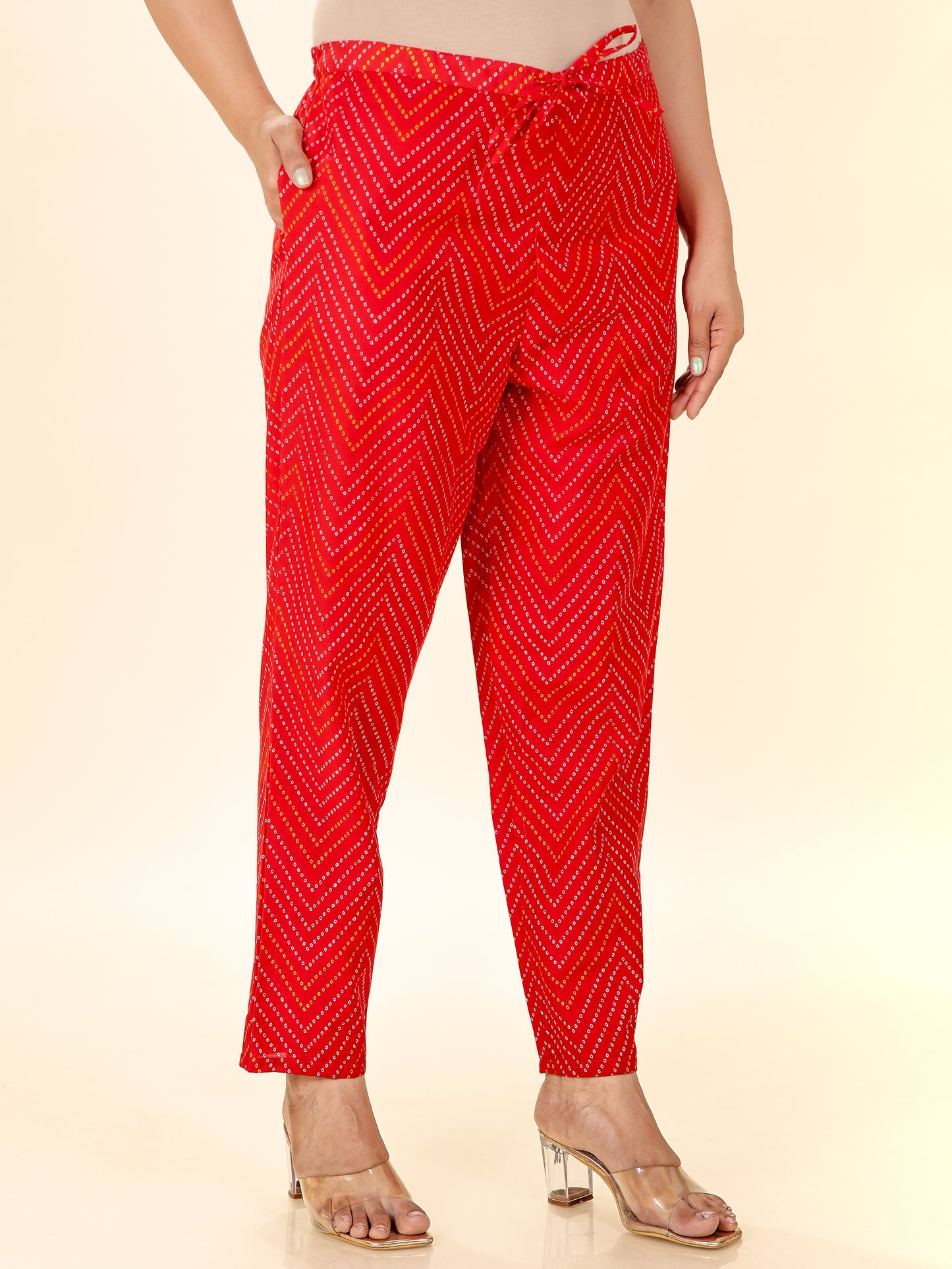 Soft Cotton Bandhani Pant