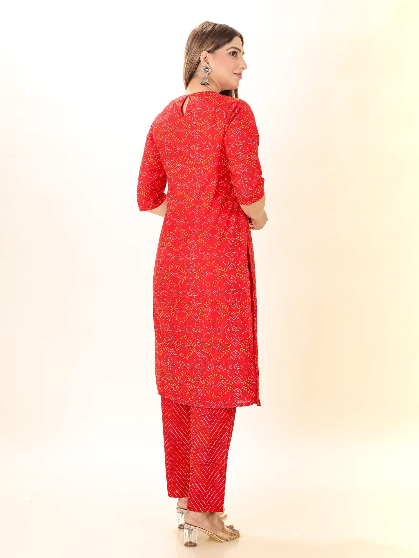 Soft Cotton Bandhani Kurta