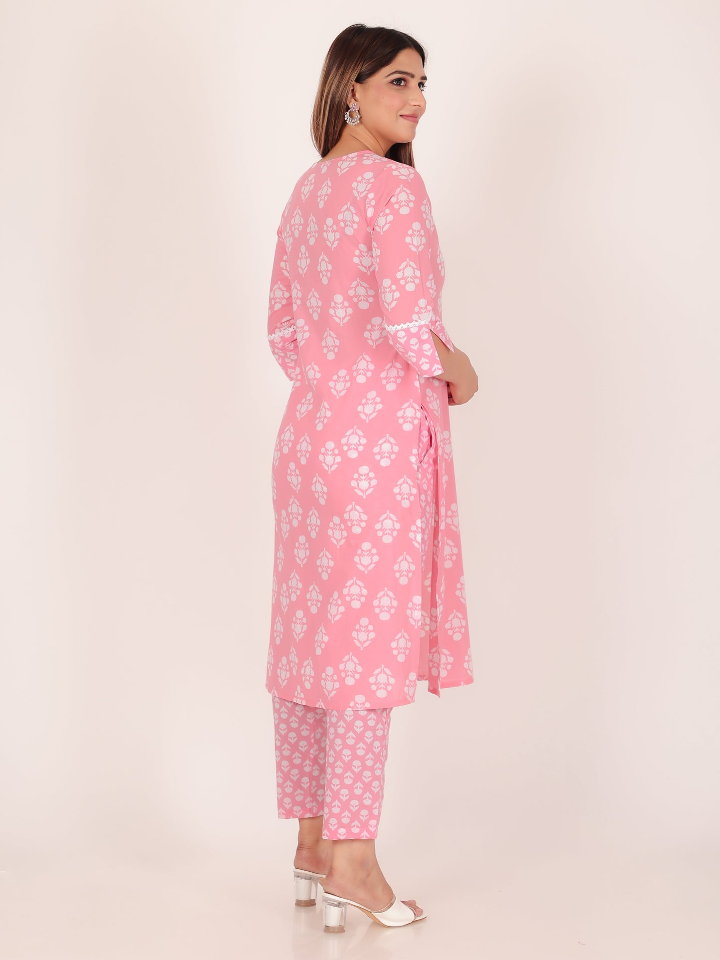 Soft Cotton Floral Kurta