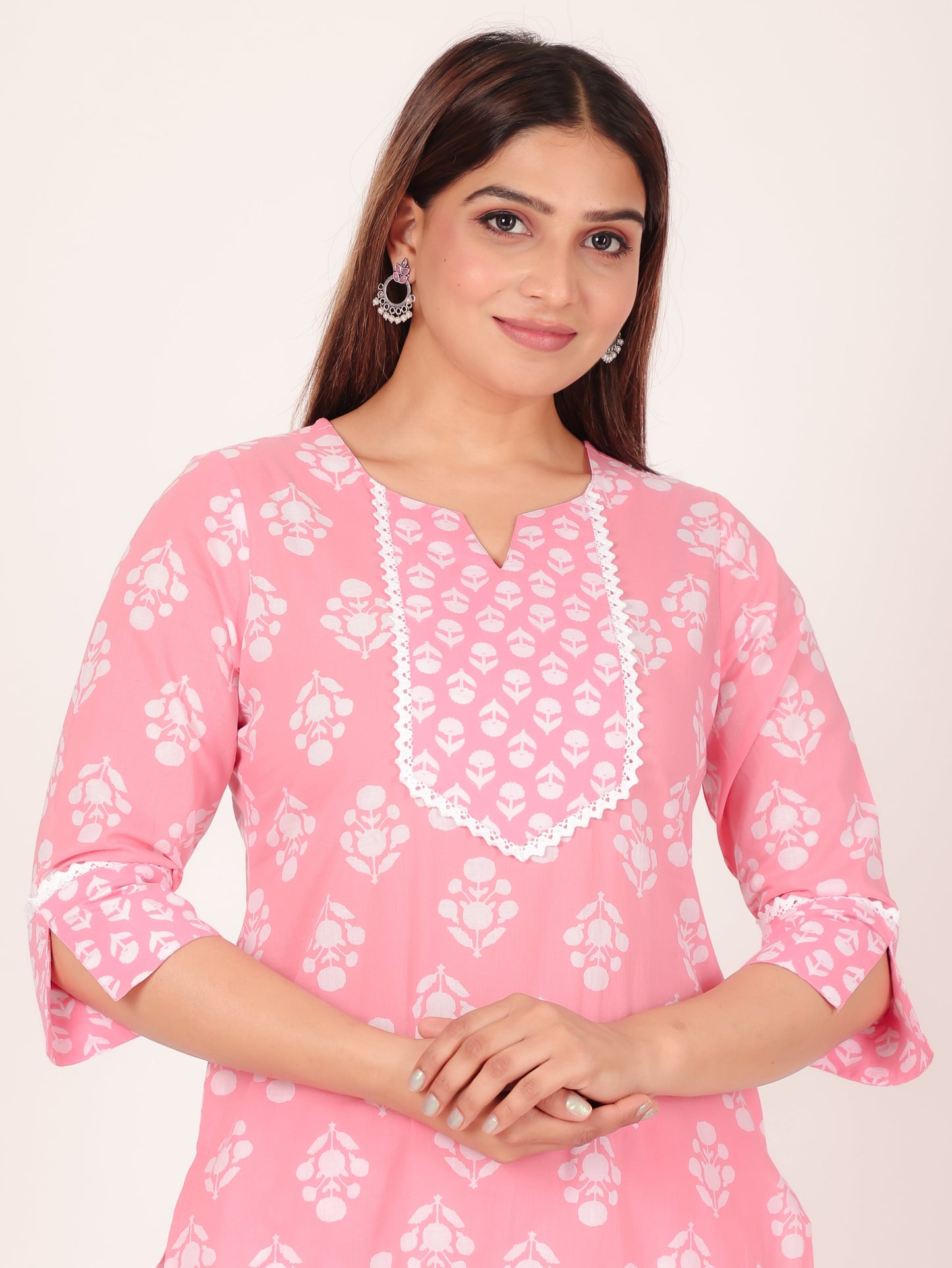 Soft Cotton Floral Kurta