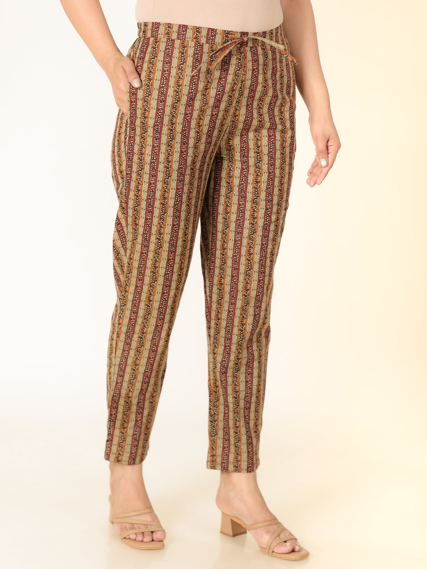 Soft Cotton Striped Pant