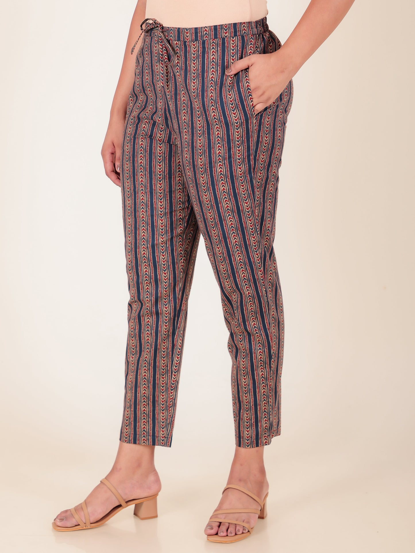 Soft Cotton Striped Pant