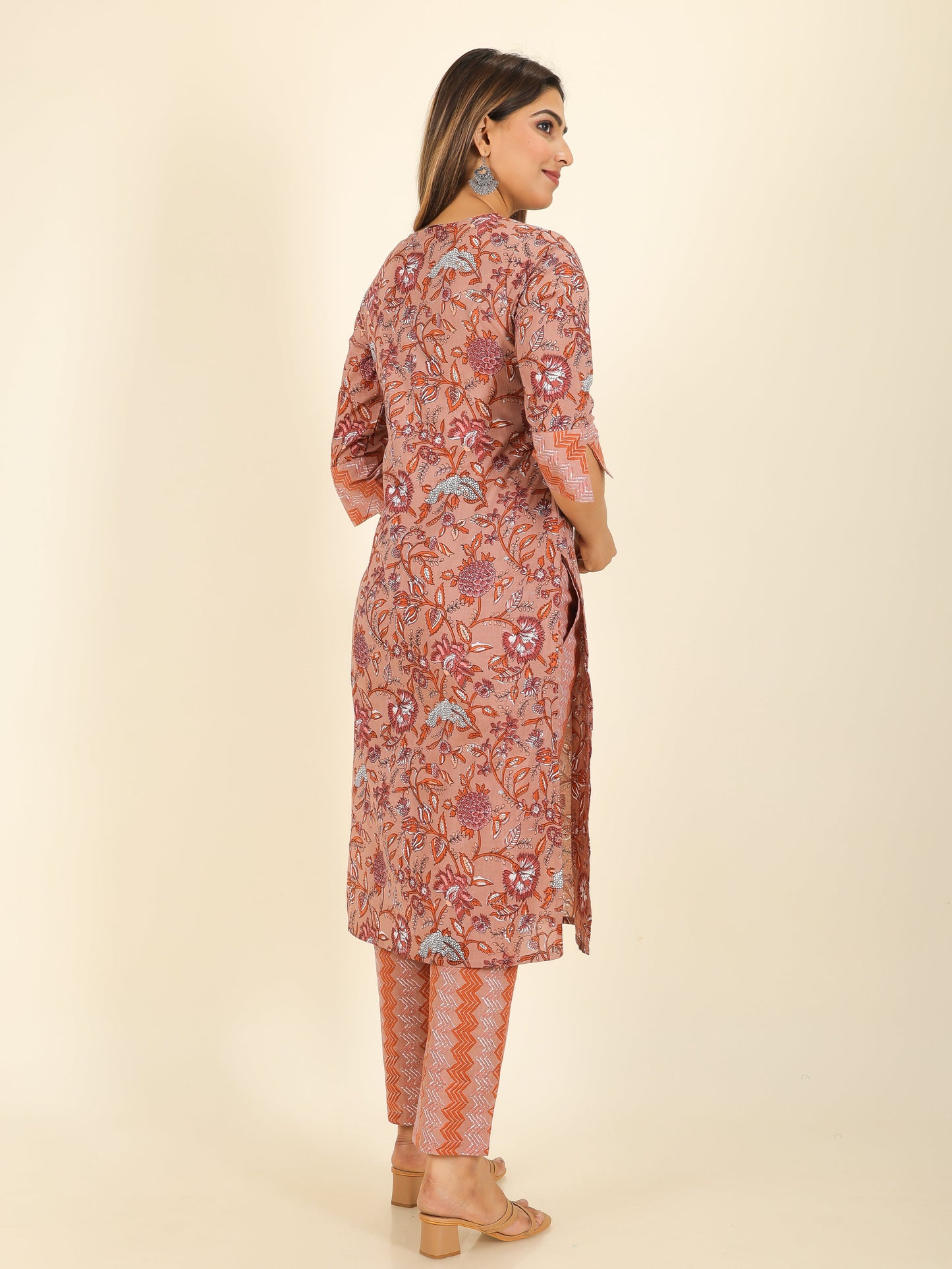 Soft Cotton Floral Kurta