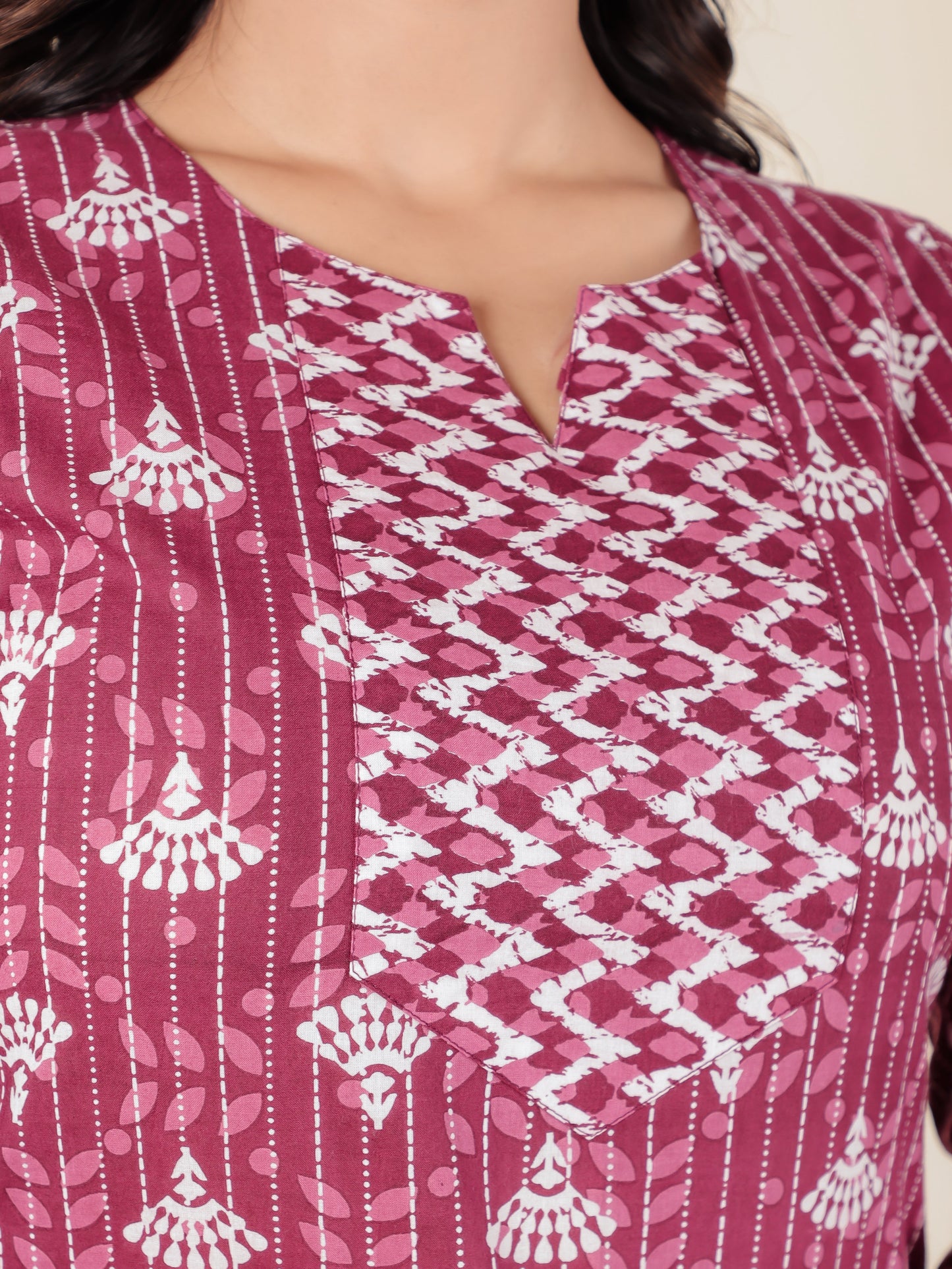 Soft Cotton Floral Kurta