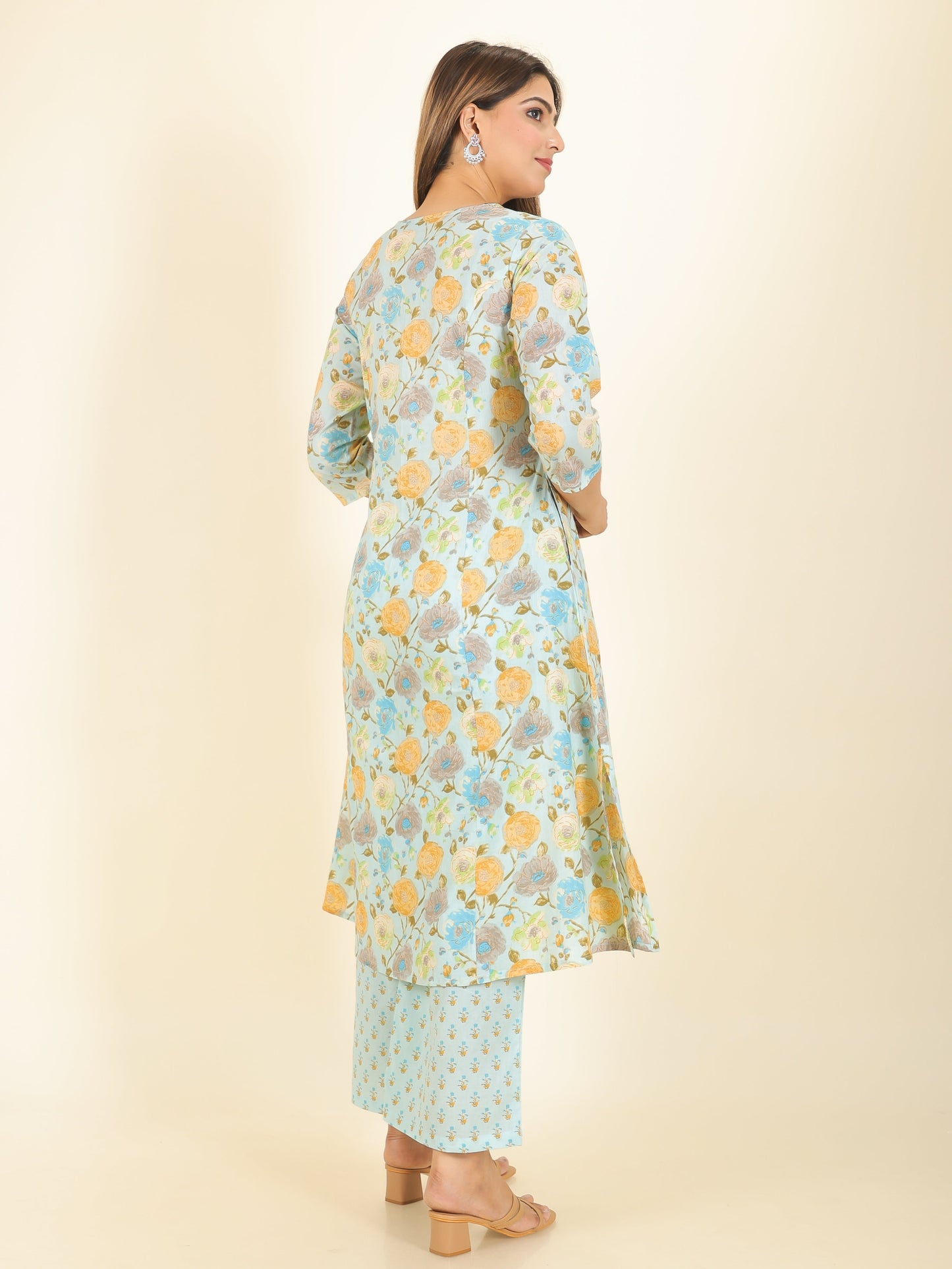 Soft Cotton Floral Kurta